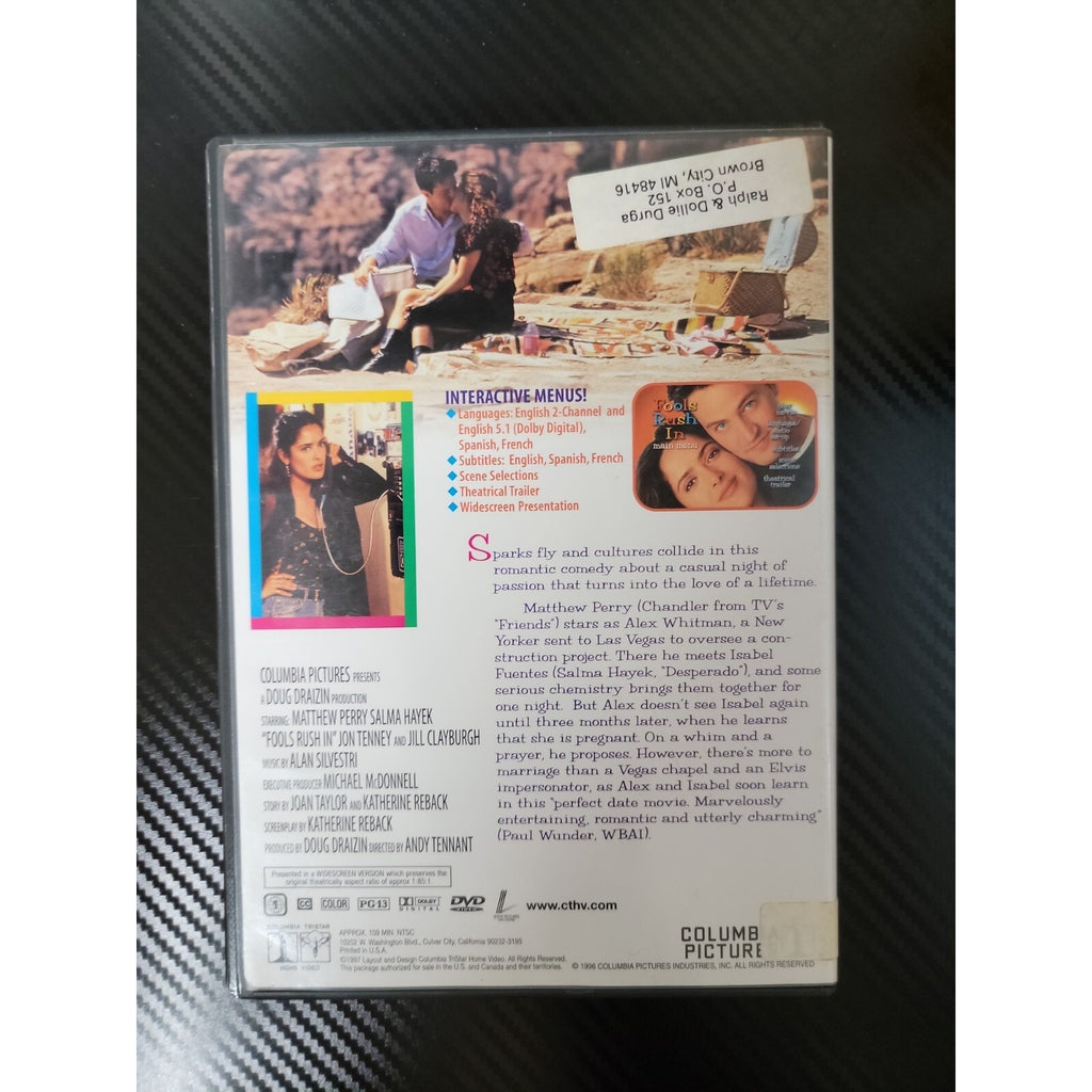 Fools Rush In (DVD) *Promo Copy*