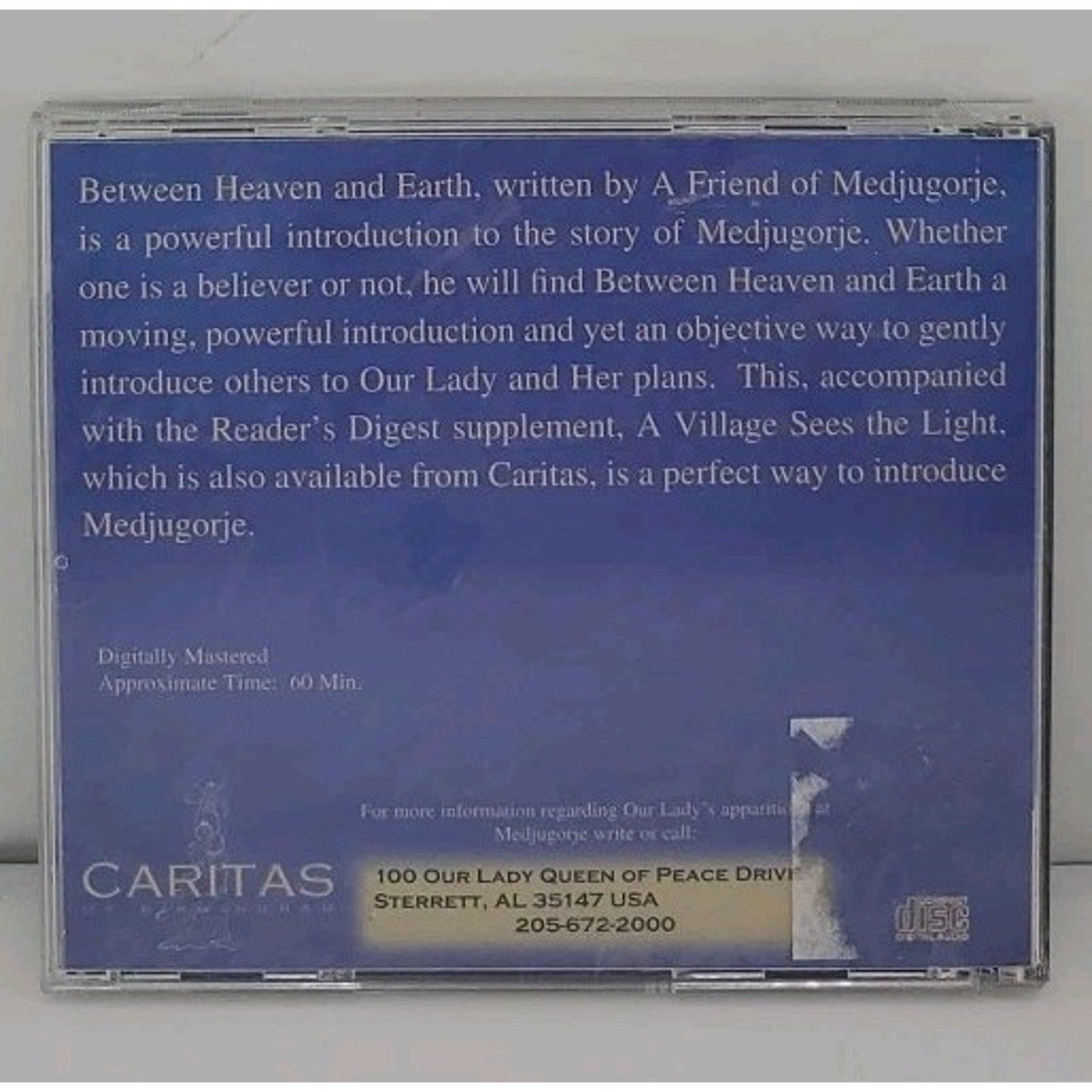 Between Heaven And Earth CDr - By A Friend Of Mejugorje