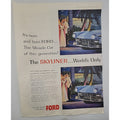 Two Page Magazine Ad* - 1957 - Ford Fairlane Skyliner