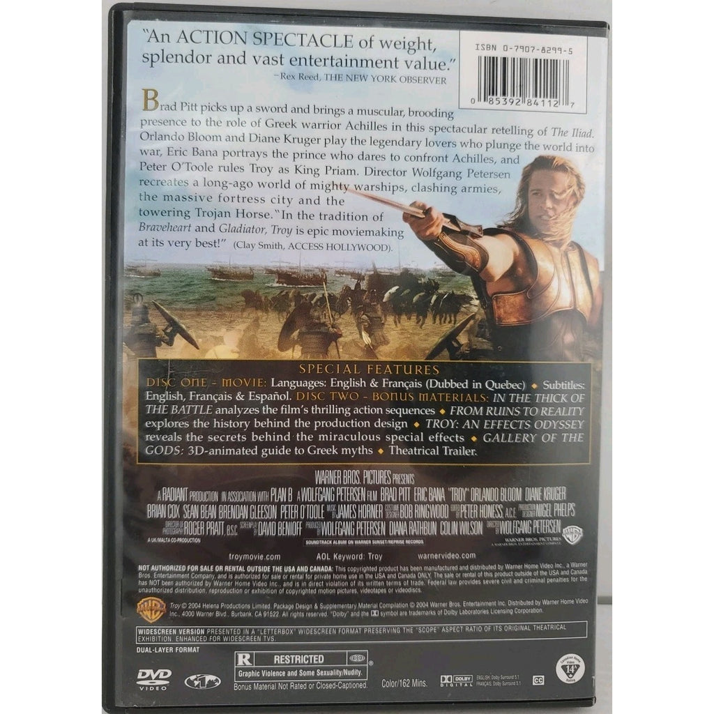 Troy (DVD, 2005, 2-Disc Set, Full Frame)