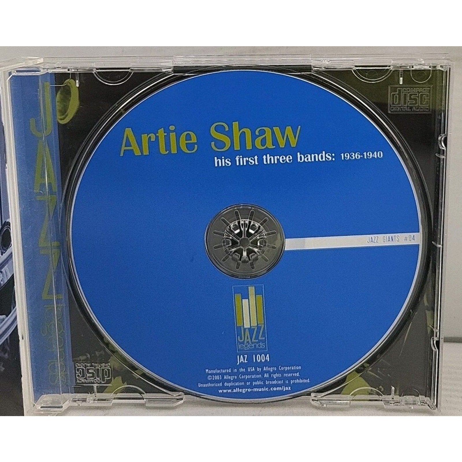 His First Three Band-1936-40 by Artie Shaw (CD, 2003)