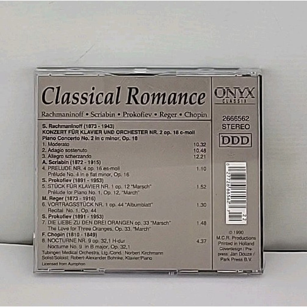 Rachmaninoff Scriabin Prokofiev Reger Chopin - Classical Romance CD
