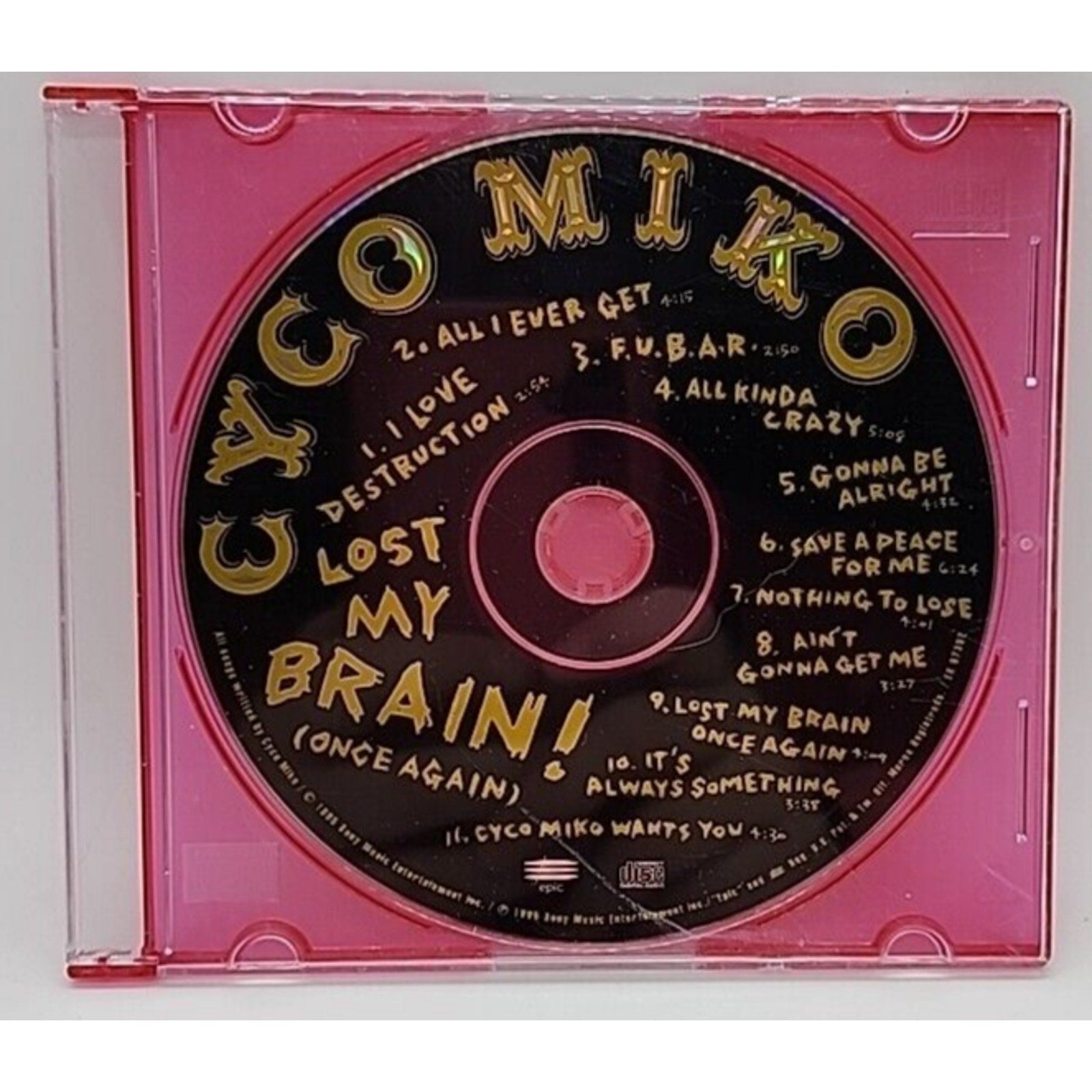 Lost My Brain! (Once Again) by Cyco Miko (CD, Jan-1996, Sony Music Distribution