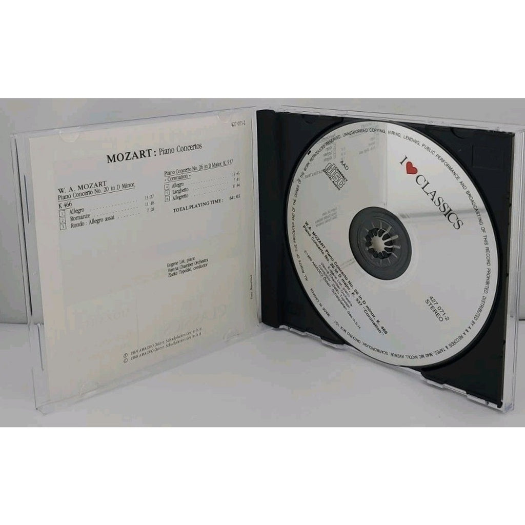 Mozart Piano Conertos Nos. 20 And 26 Coronation CD