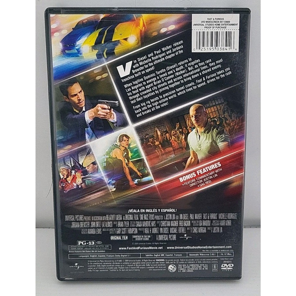 Fast & the Furious (2009) (DVD, 2009)