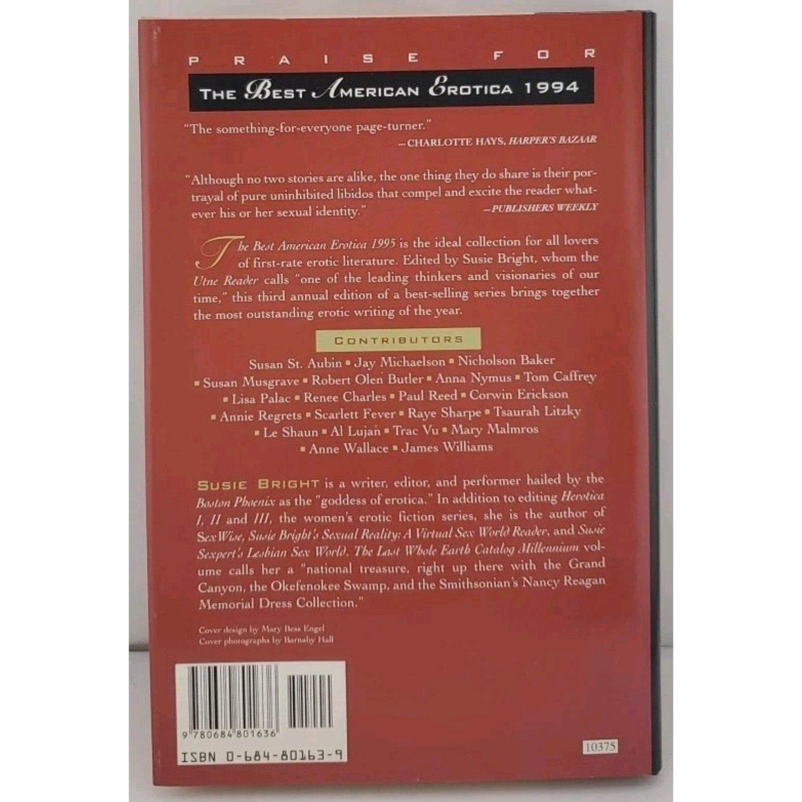 Best American Erotica 1995 by Susie Bright (1995, Hardcover)