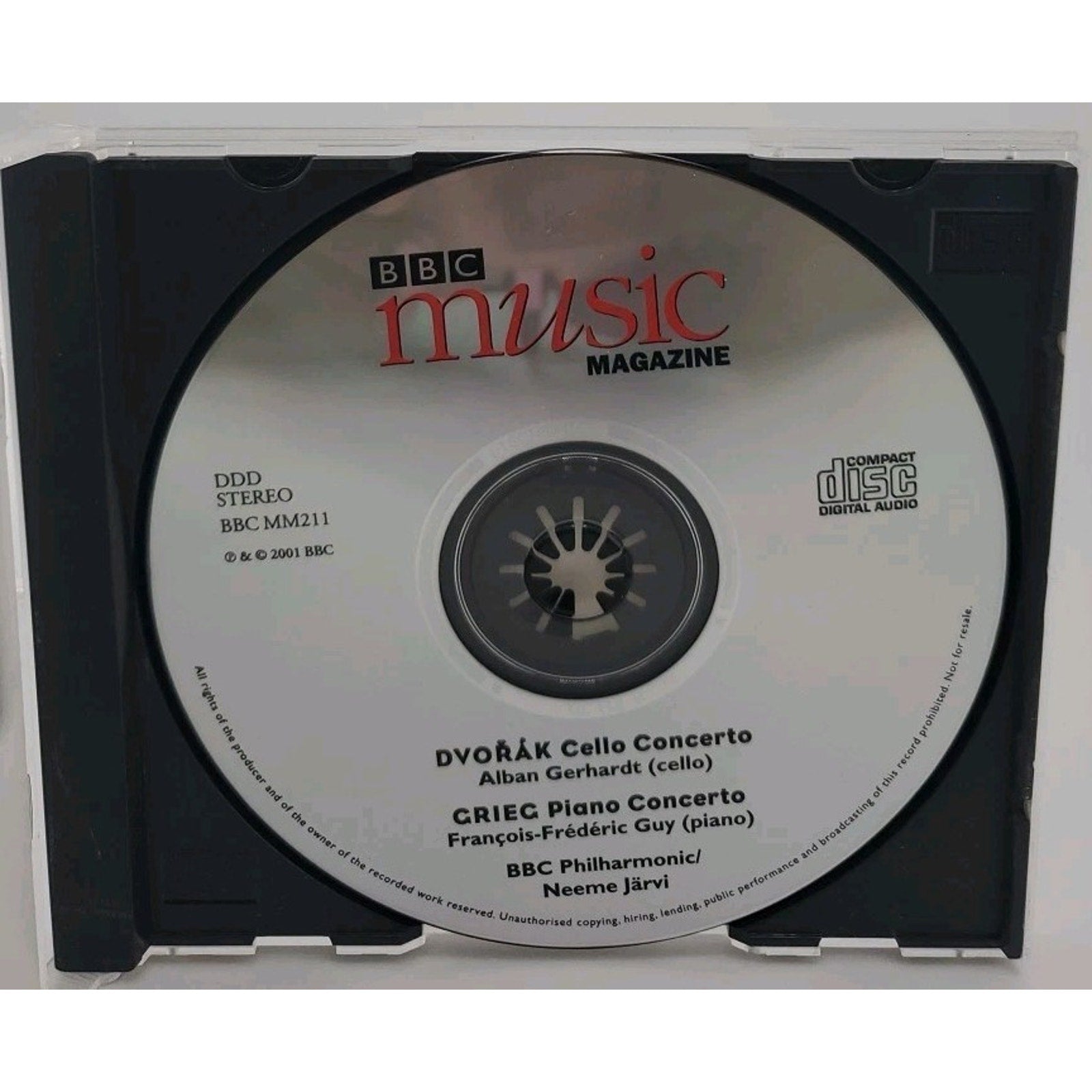 Dvorak Cello Concerto / Grieg Piano Concerto (CD, 2001, BBC Music)