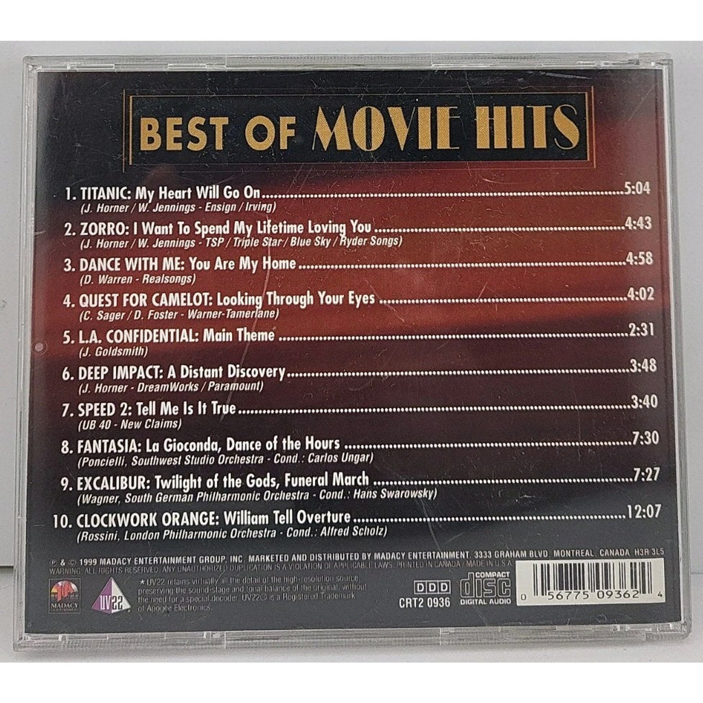 Various - Best of Movie Hits Volume 2 - Music CD