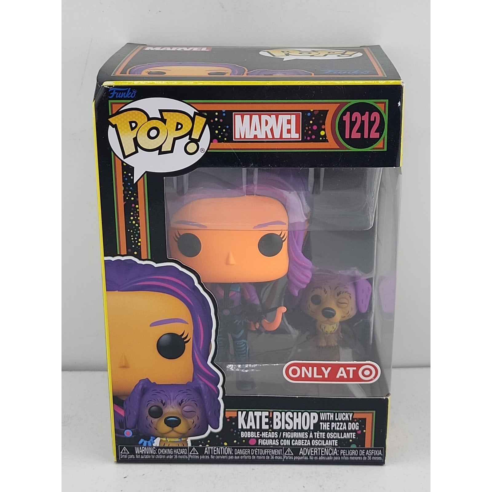 Funko Pop! Vinyl: Marvel - Kate Bishop with Lucky (Black Light) - Target...