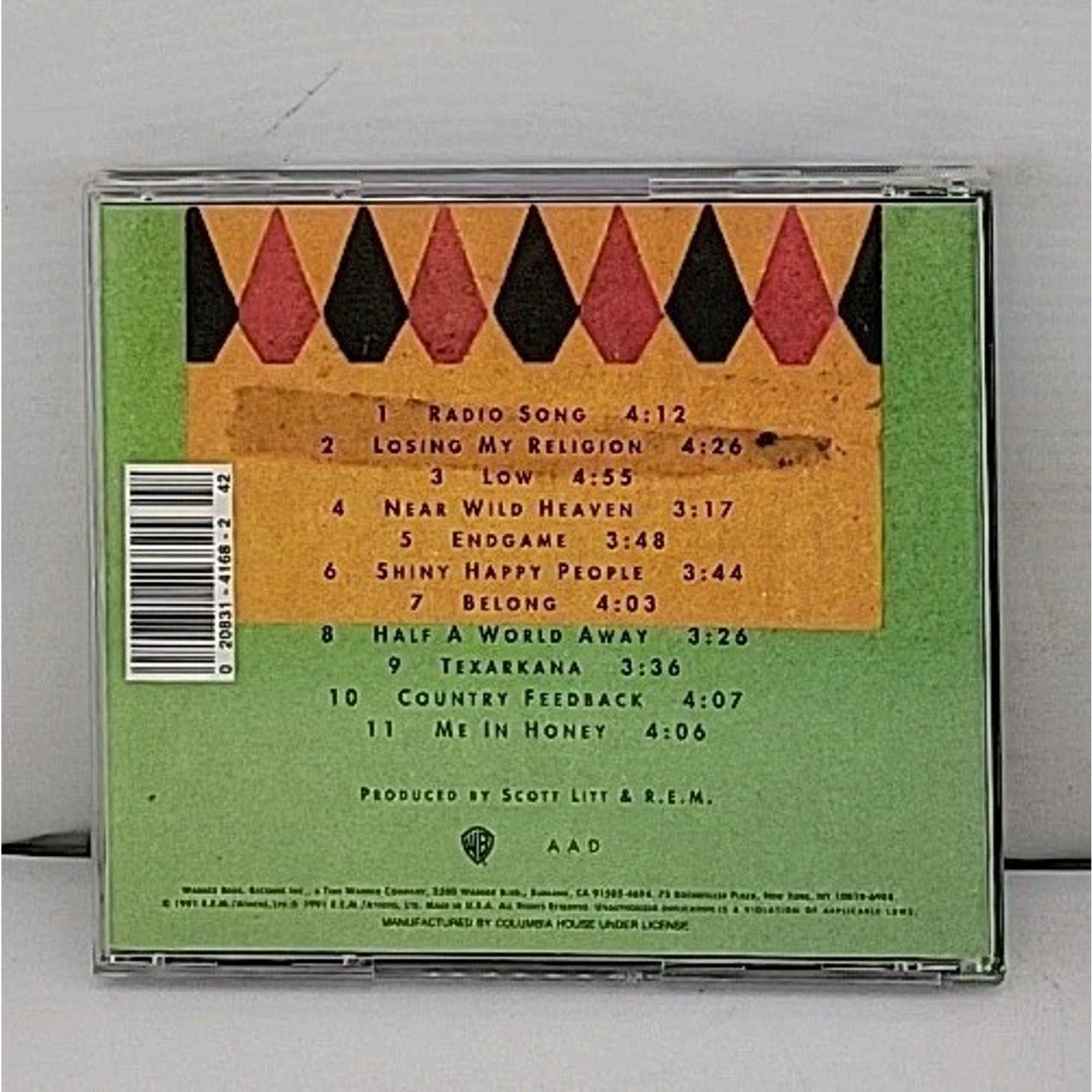 R.E.M. - Out Of Time - 1991 Alternative Rock CD