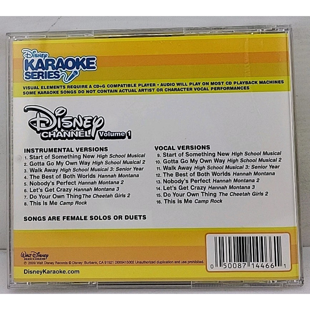 Disney Karaoke: Disney Channel, Vol. 1 by Various (CD, 2009)