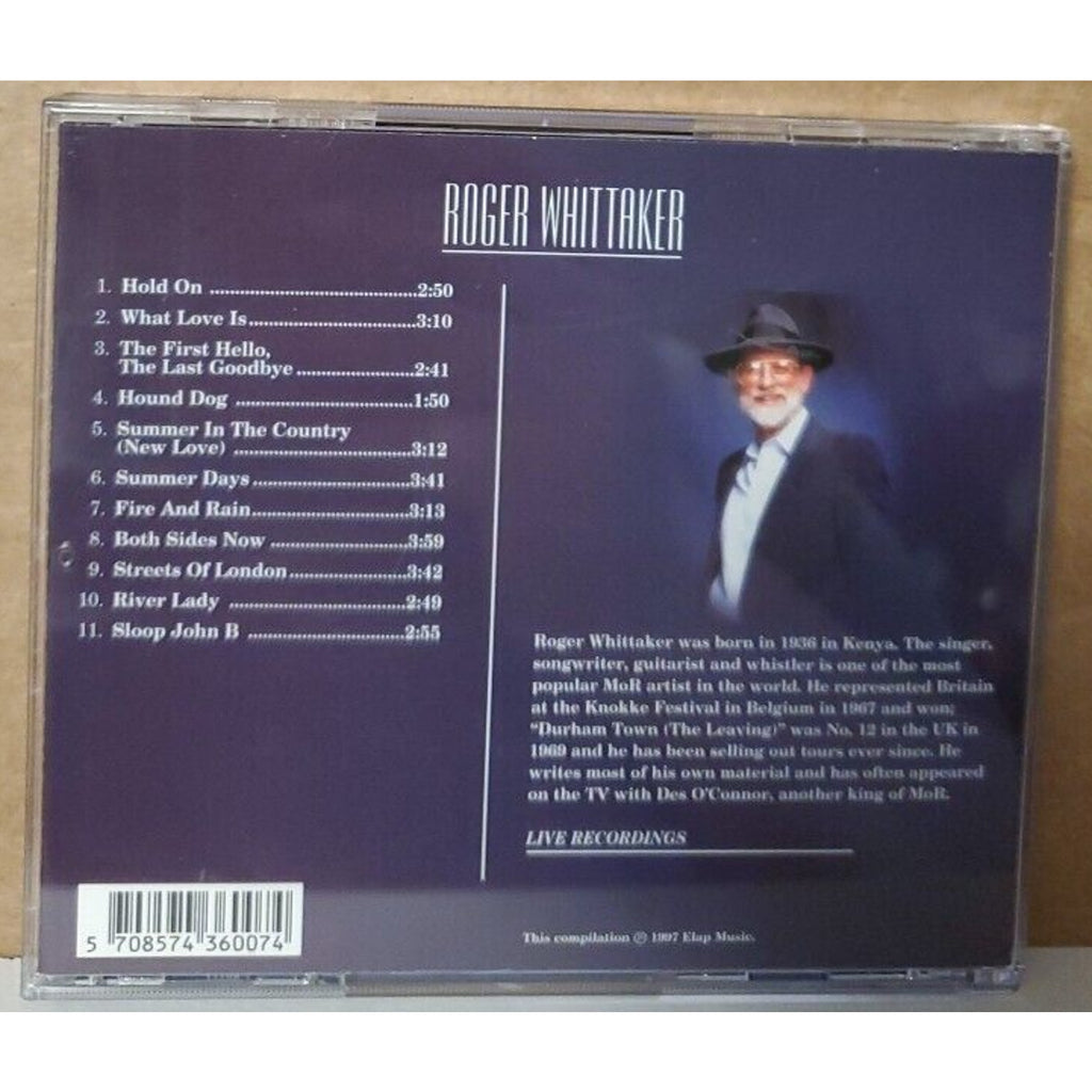 Roger Whittaker - Greatest Hits - Live - Vol. 2 - Elap (CD)