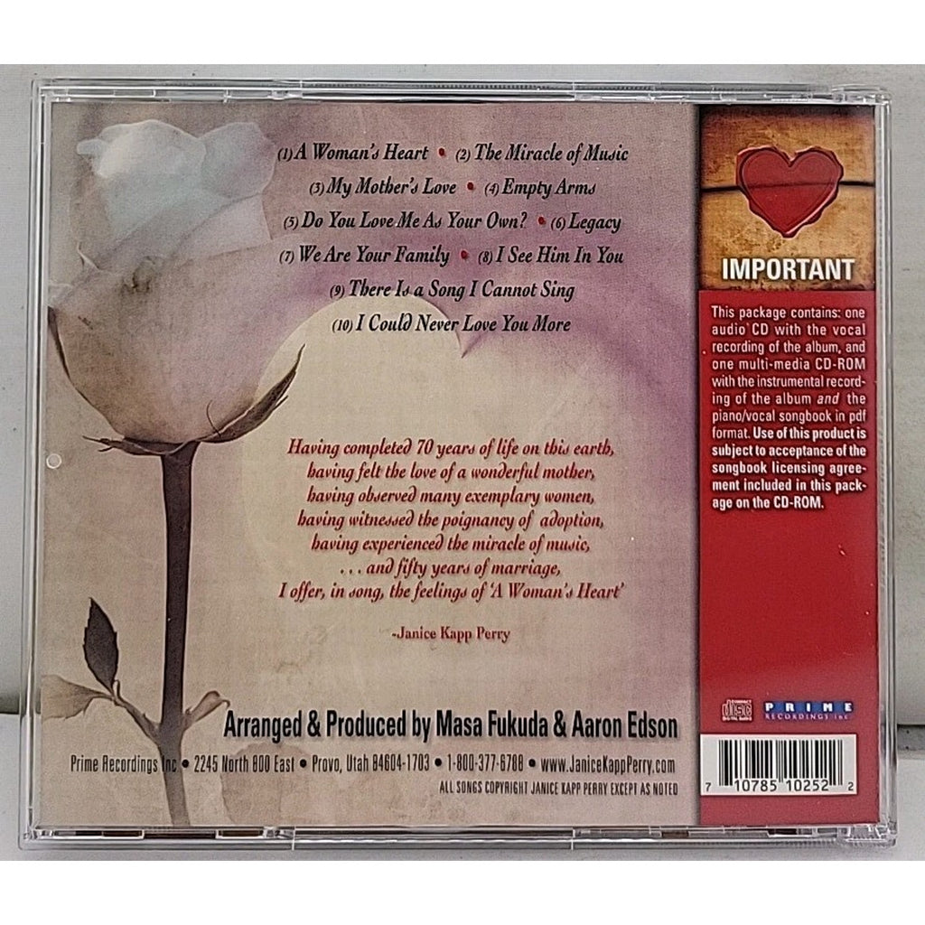 Woman's Heart by Janice Kapp Perry (CD, 2009)