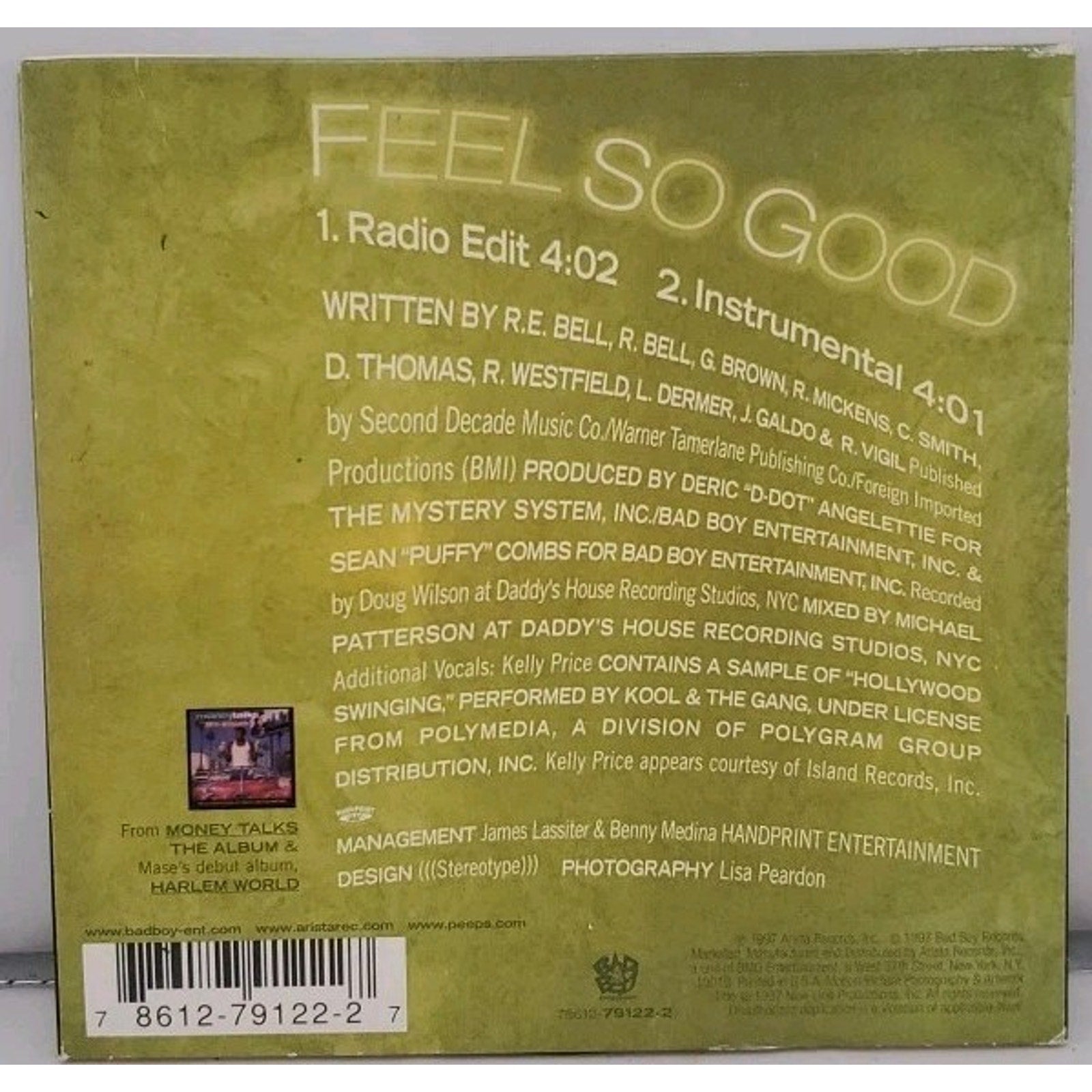 Feel So Good [Single] by Mase (CD, Oct-1997, Bad Boy Entertainment)