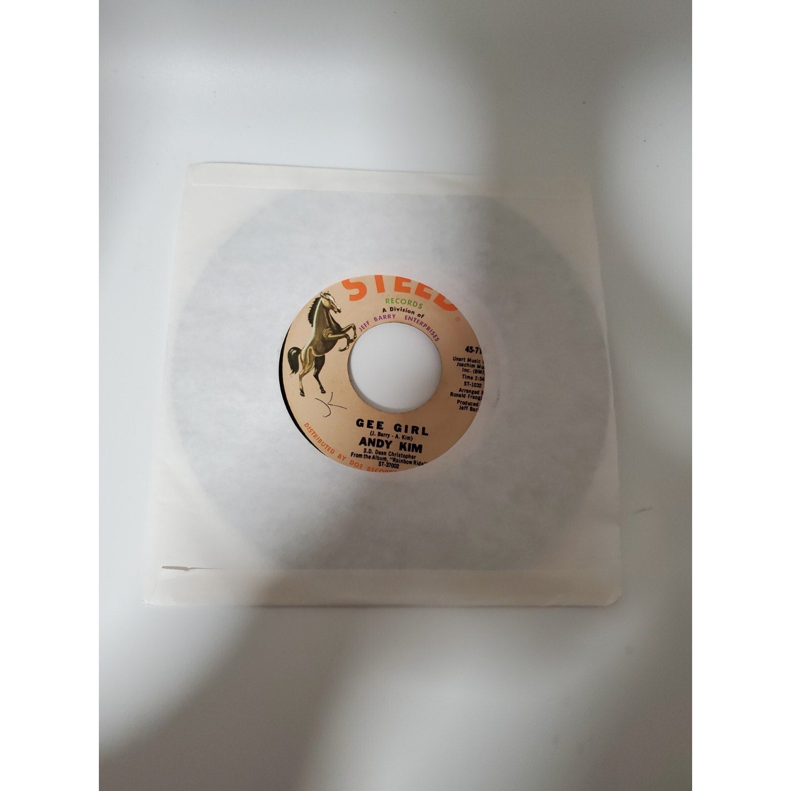 Andy Kim - Gee Girl - 45RPM Record - Singles