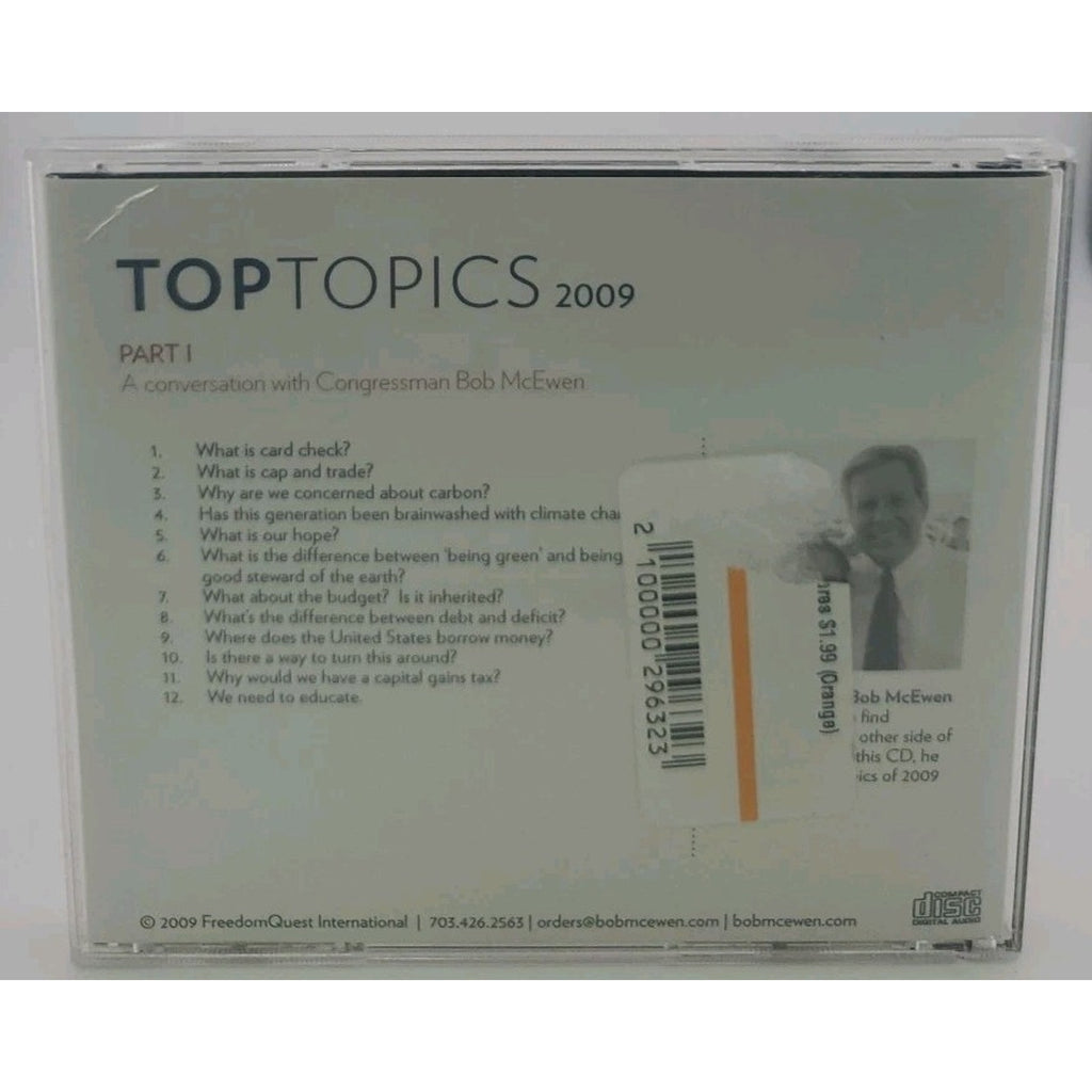 Bob McEwen Top Topics Of 2009 Part 1 Cd