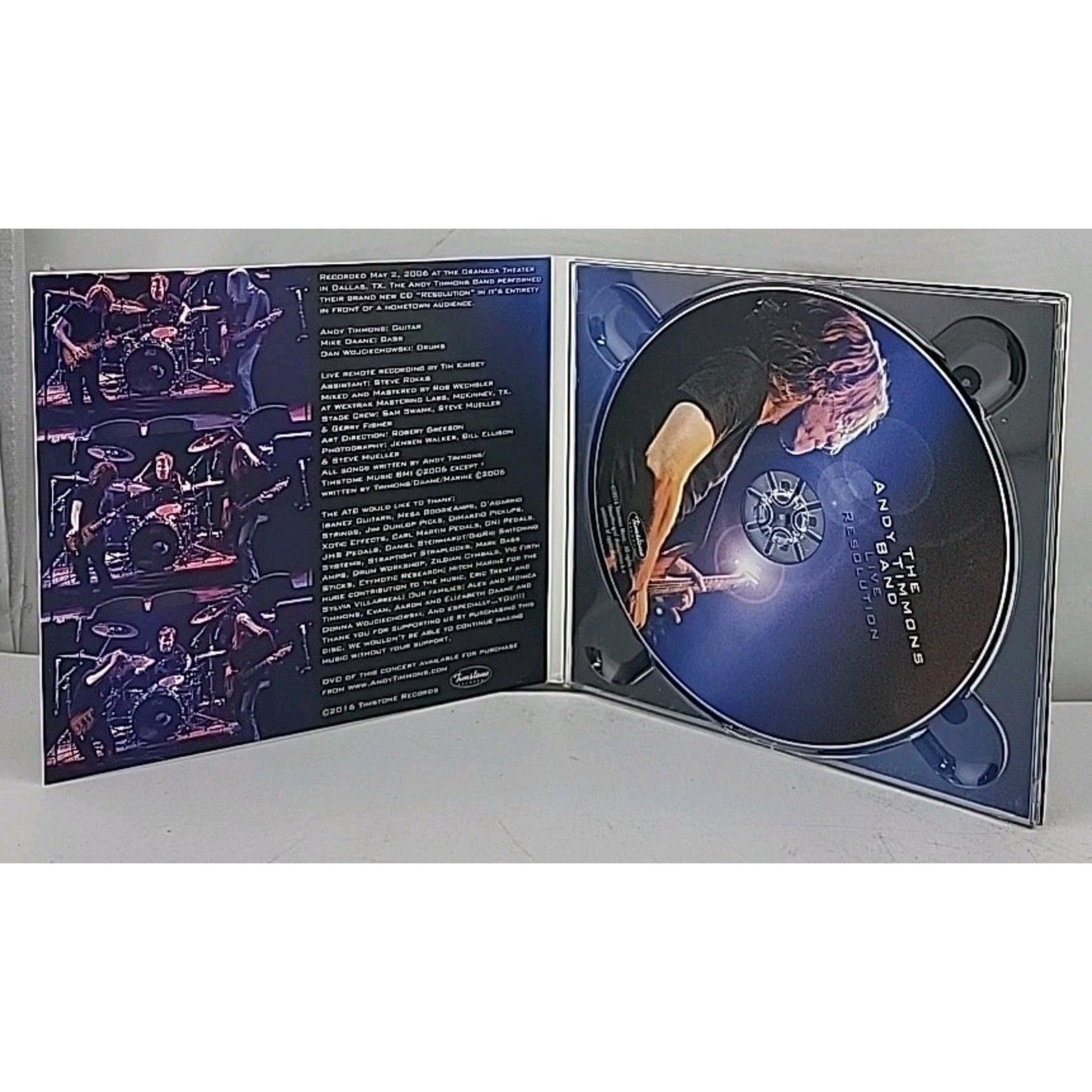 Live Resolution by Andy Timmons (CD, 2015) *Signed*