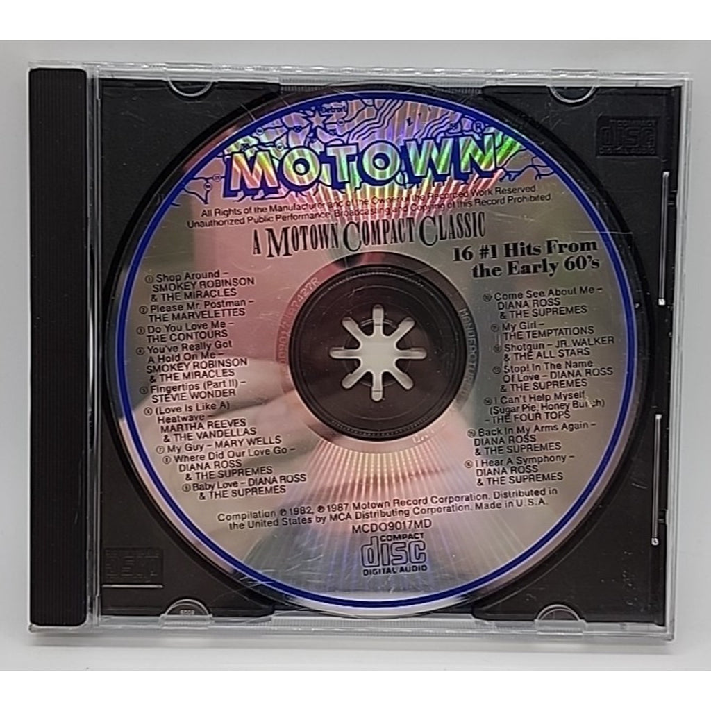 A Motown Compact Classic 16# 1 Hits The Early 60's CD Diana Ross & The Supremes
