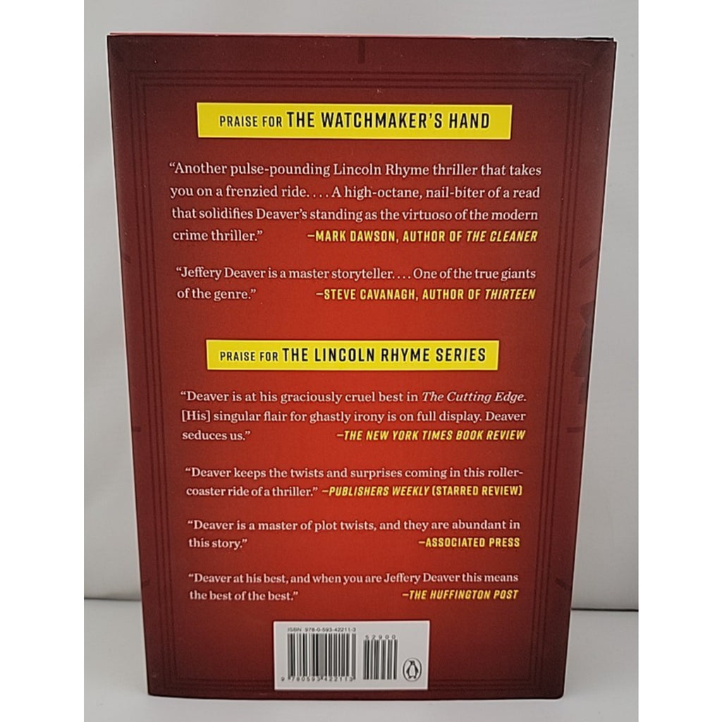 Watchmaker's Hand by Jeffery Deaver (2023, Hardcover)
