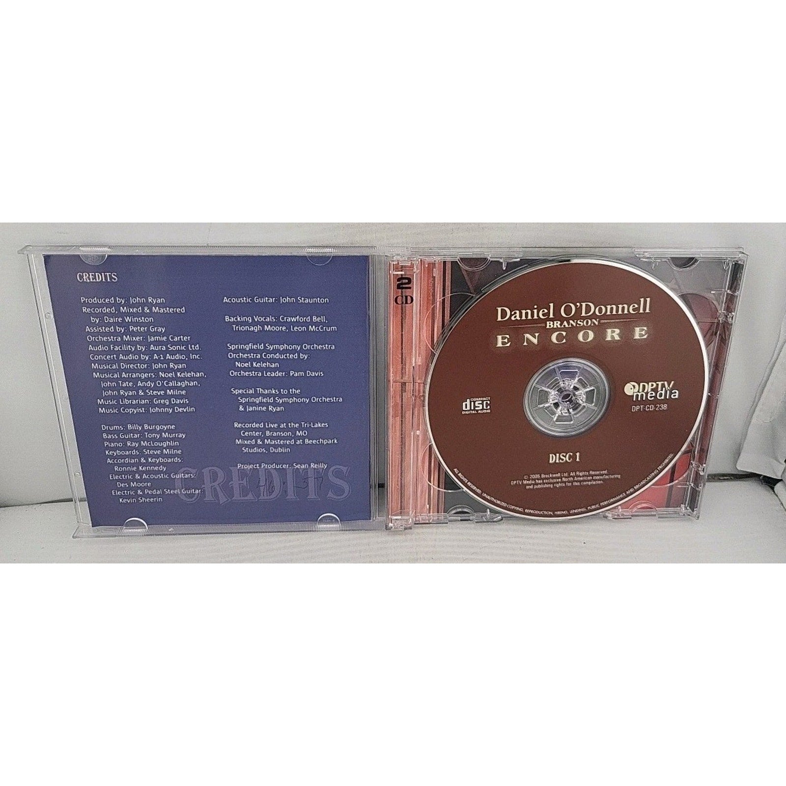Branson Encore by Daniel O'Donnell (CD, 2005)