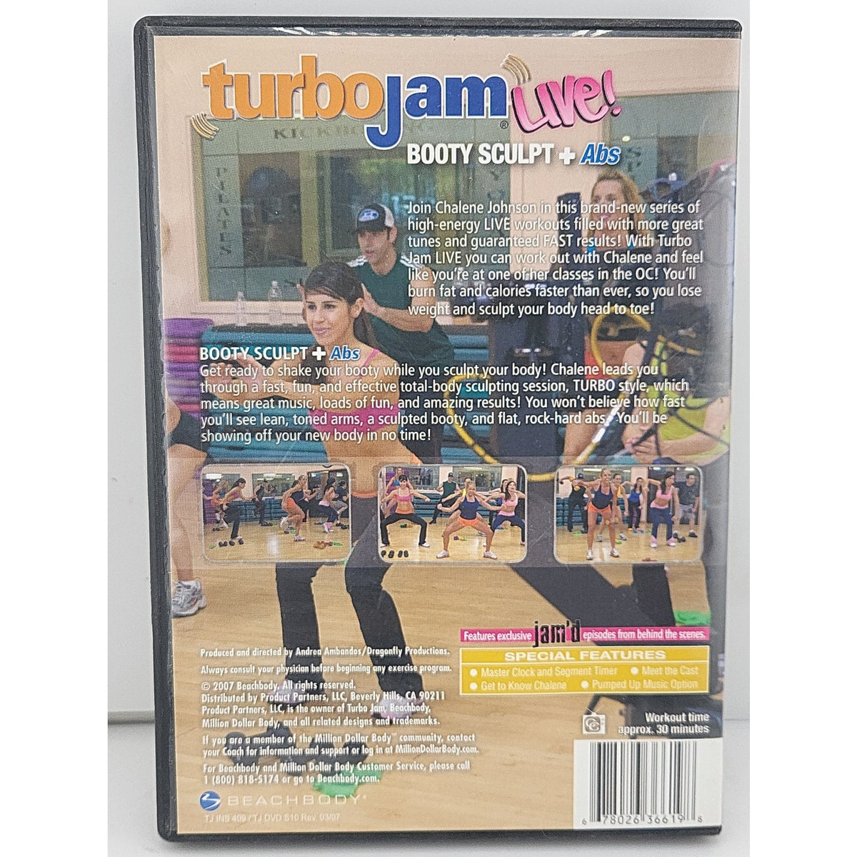 Turbo Jam Live! Booty Sculpt + Abs DVD