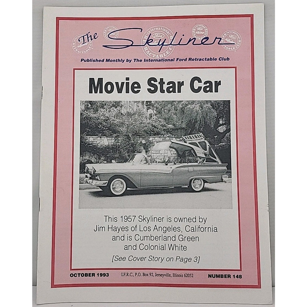 The Skyliner - International Retractable Club - October 1993 Number 148