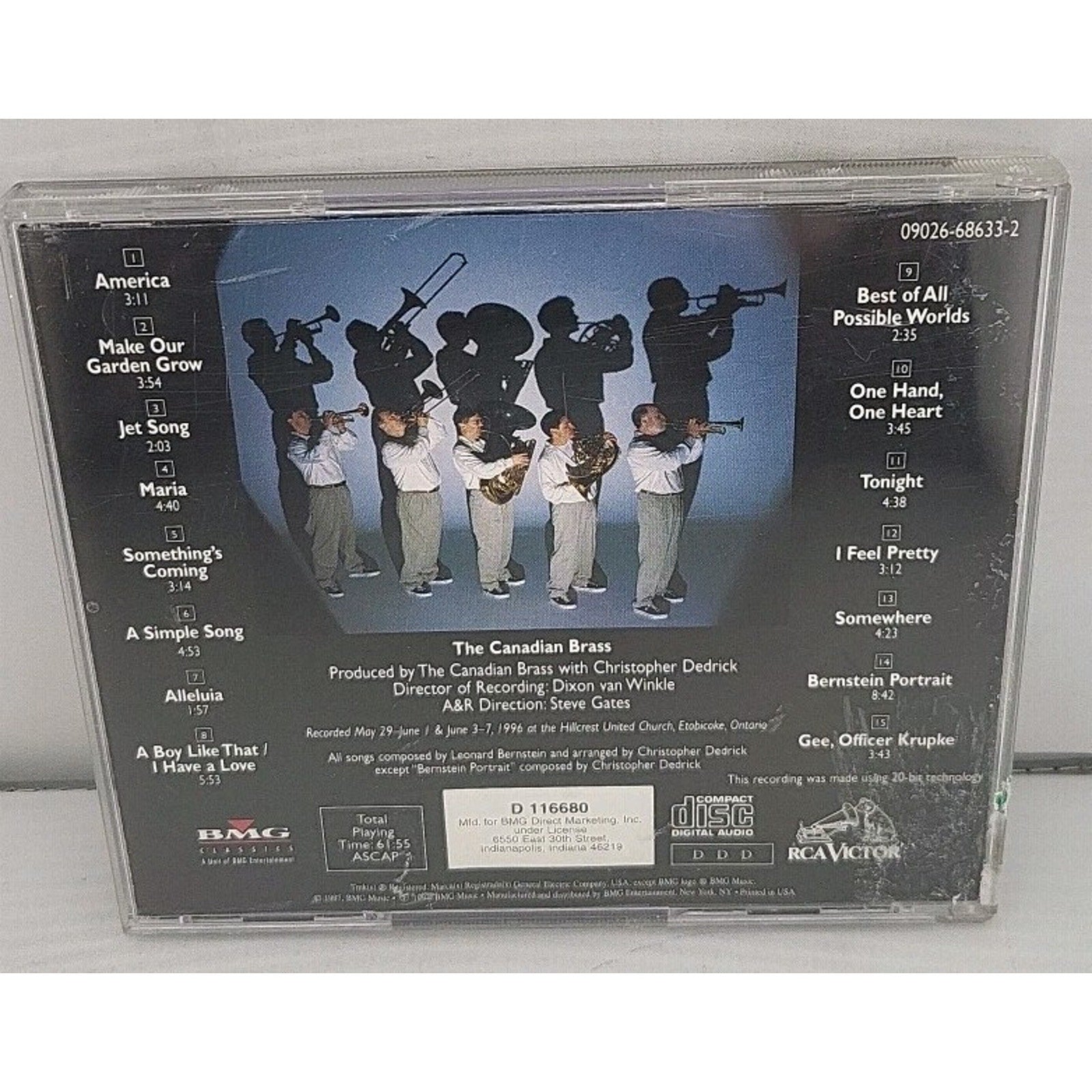 Plays Bernstein by Canadian Brass (CD, 1997)