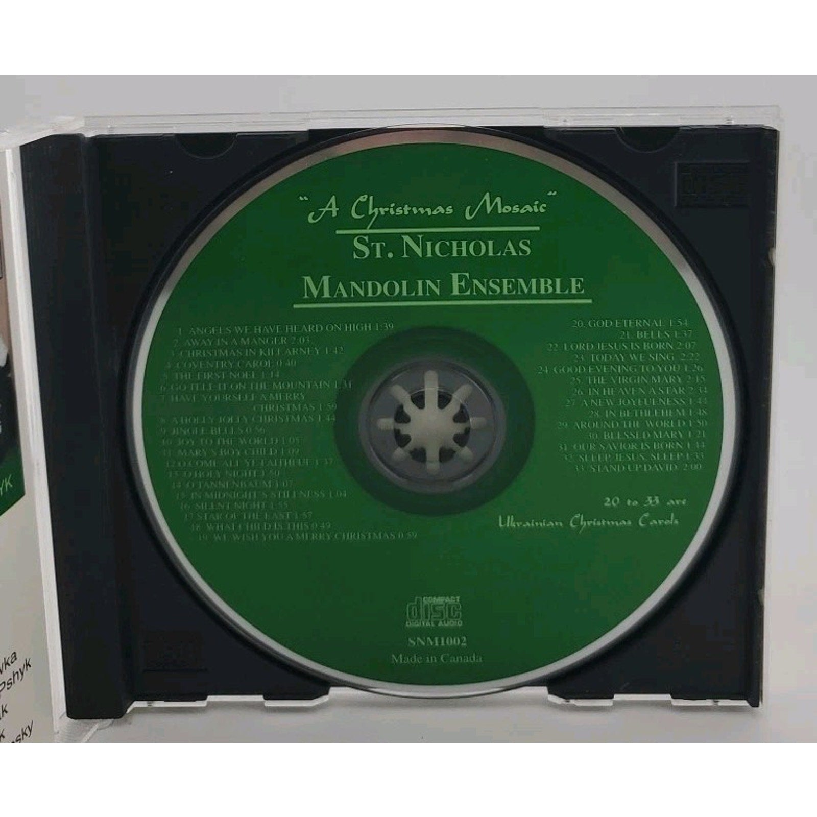 St. Nicholas Mandolin Ensemble A Christmas Mosaic (CD)