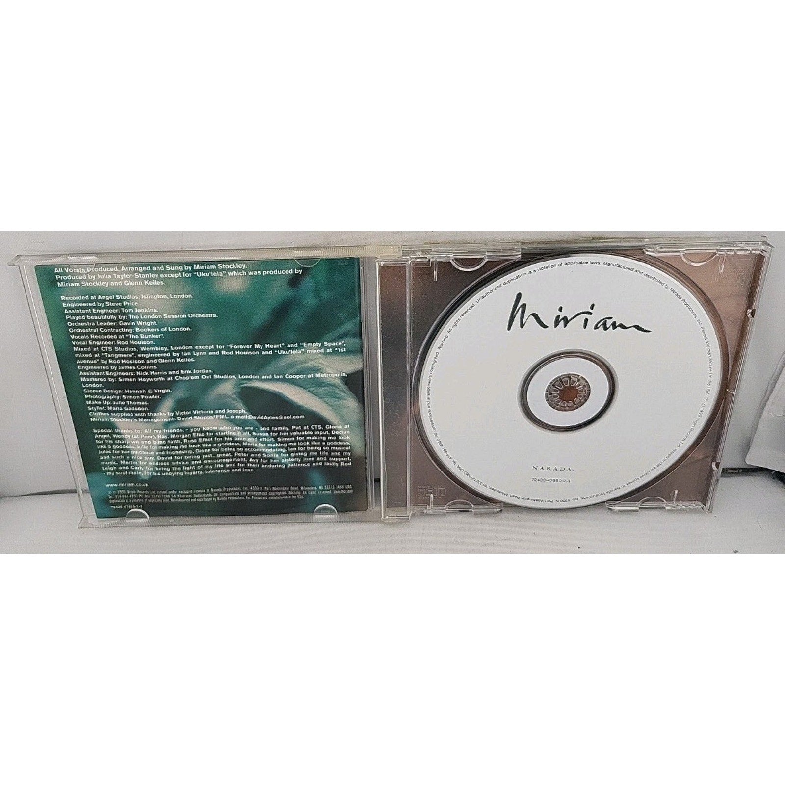 Miriam by Miriam Stockley (CD, 1999)
