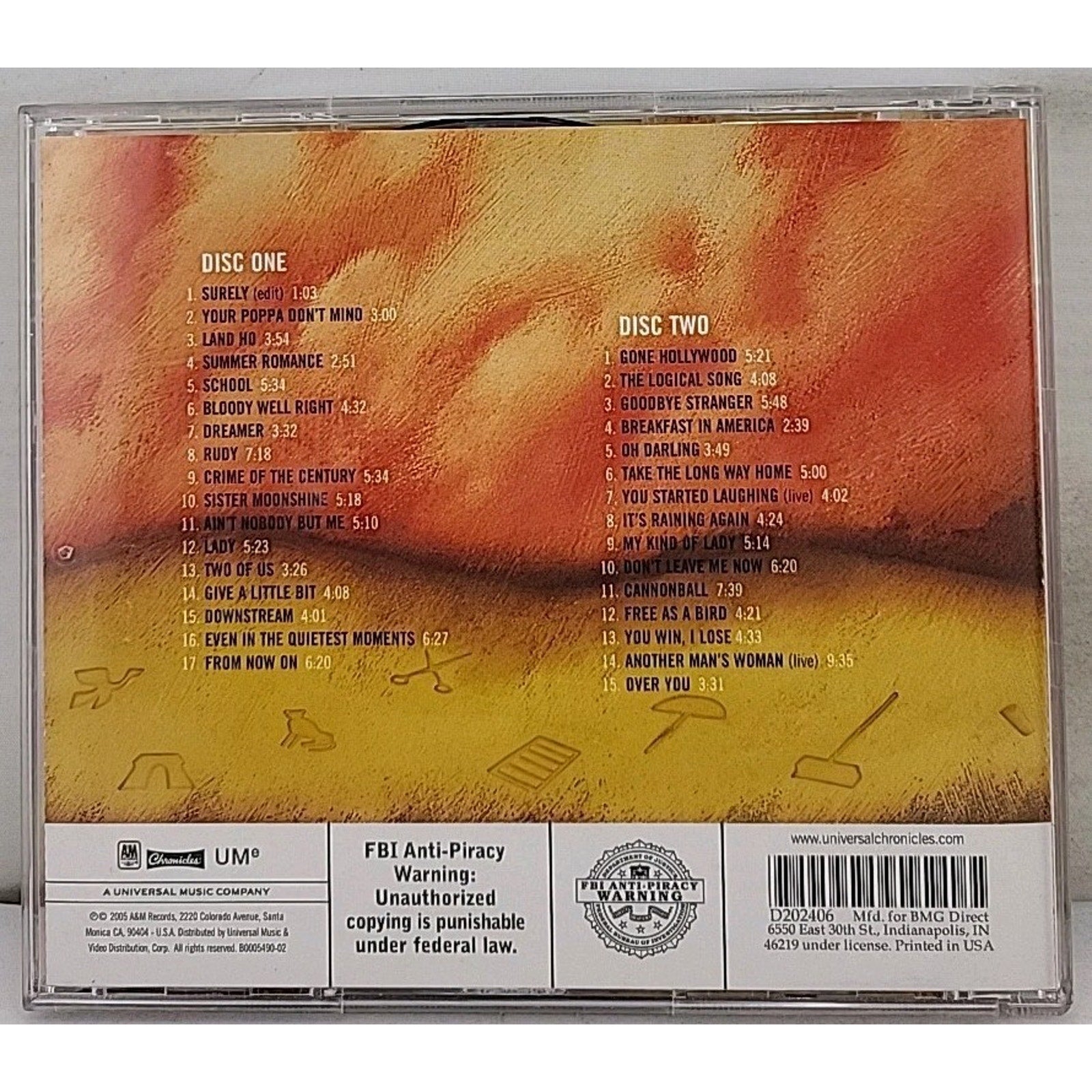Retrospectacle (The Super Tramp Anthology) by Supertramp (CD, 2005)
