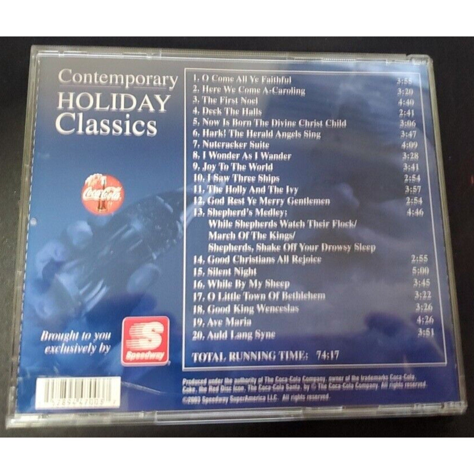Various Artists : Contemporary Holiday Classics CD Santa Speedway Coca-Cola
