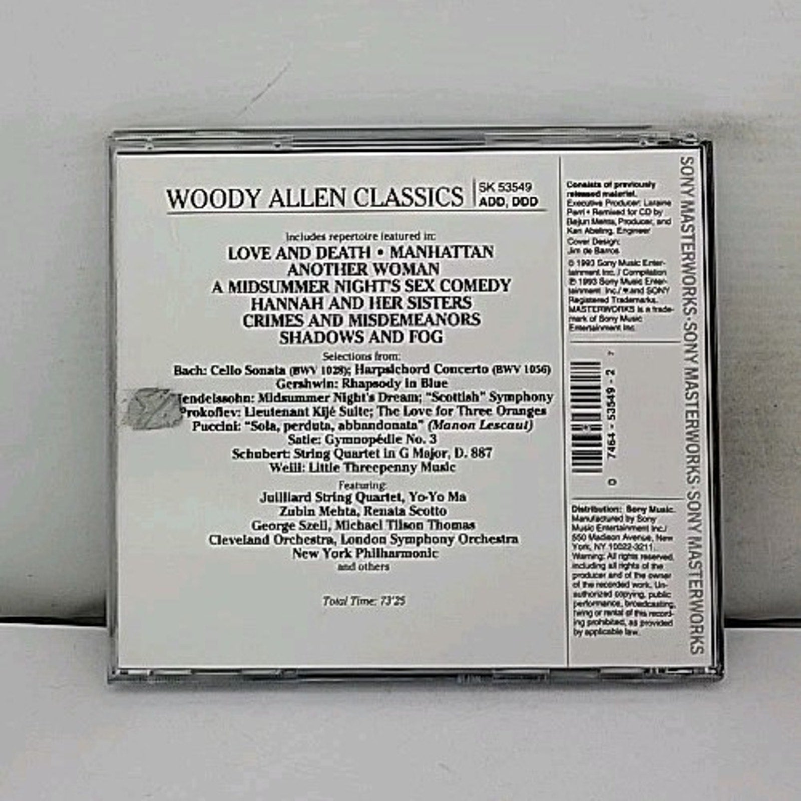 Woody Allen Classics by Various (CD, 1993)