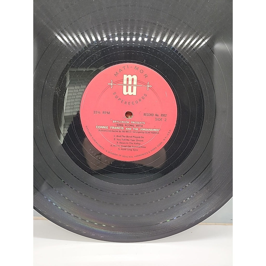 Brylcreem Presents- Sing Along with Connie Francis and the Jordanaires (Record)