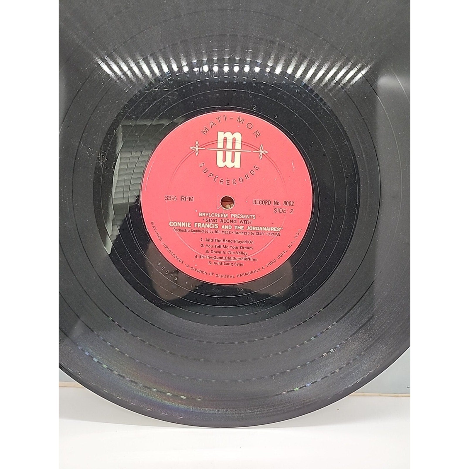 Brylcreem Presents- Sing Along with Connie Francis and the Jordanaires (Record)