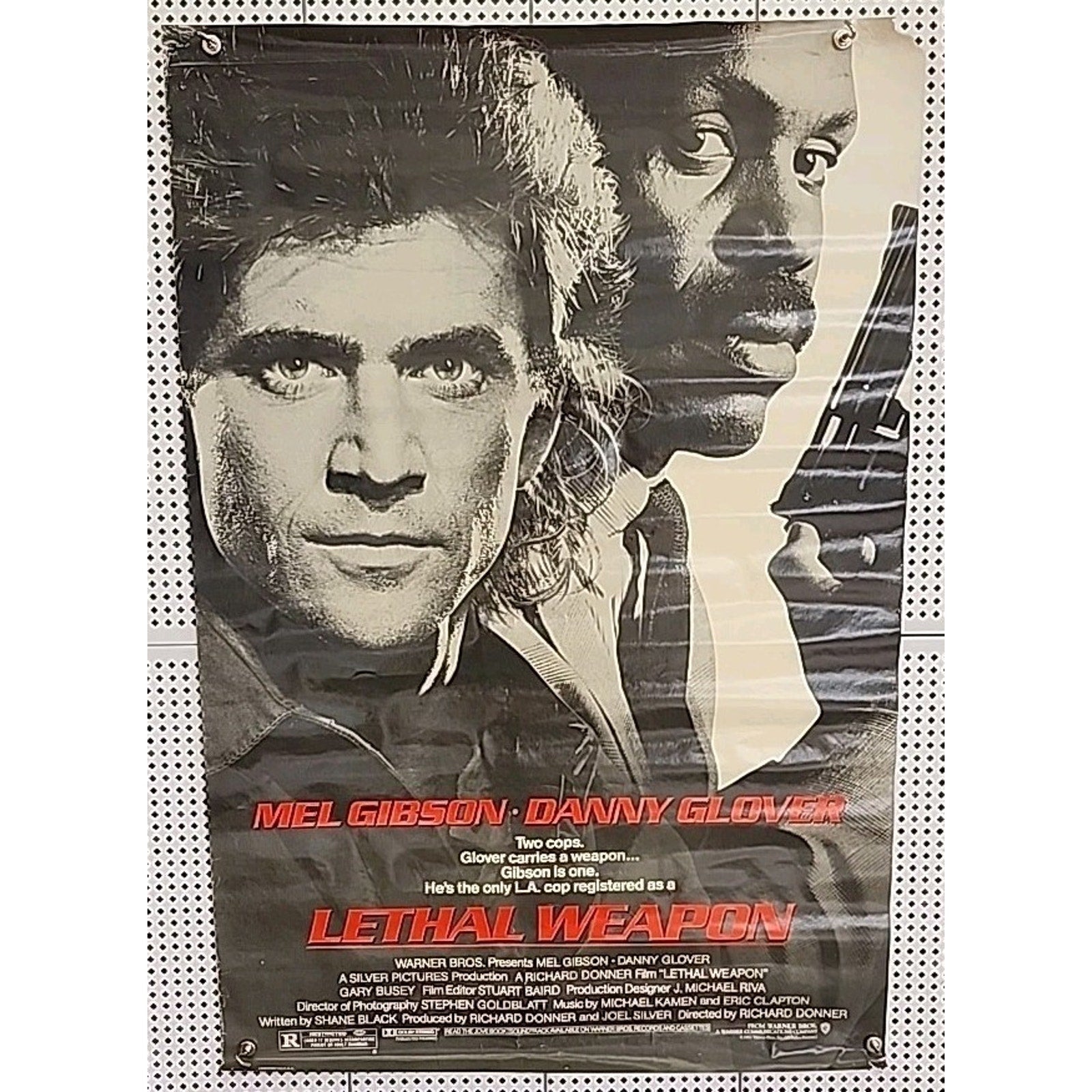 Lethal Weapon Original One Sheet Poster 1987 27"x41"