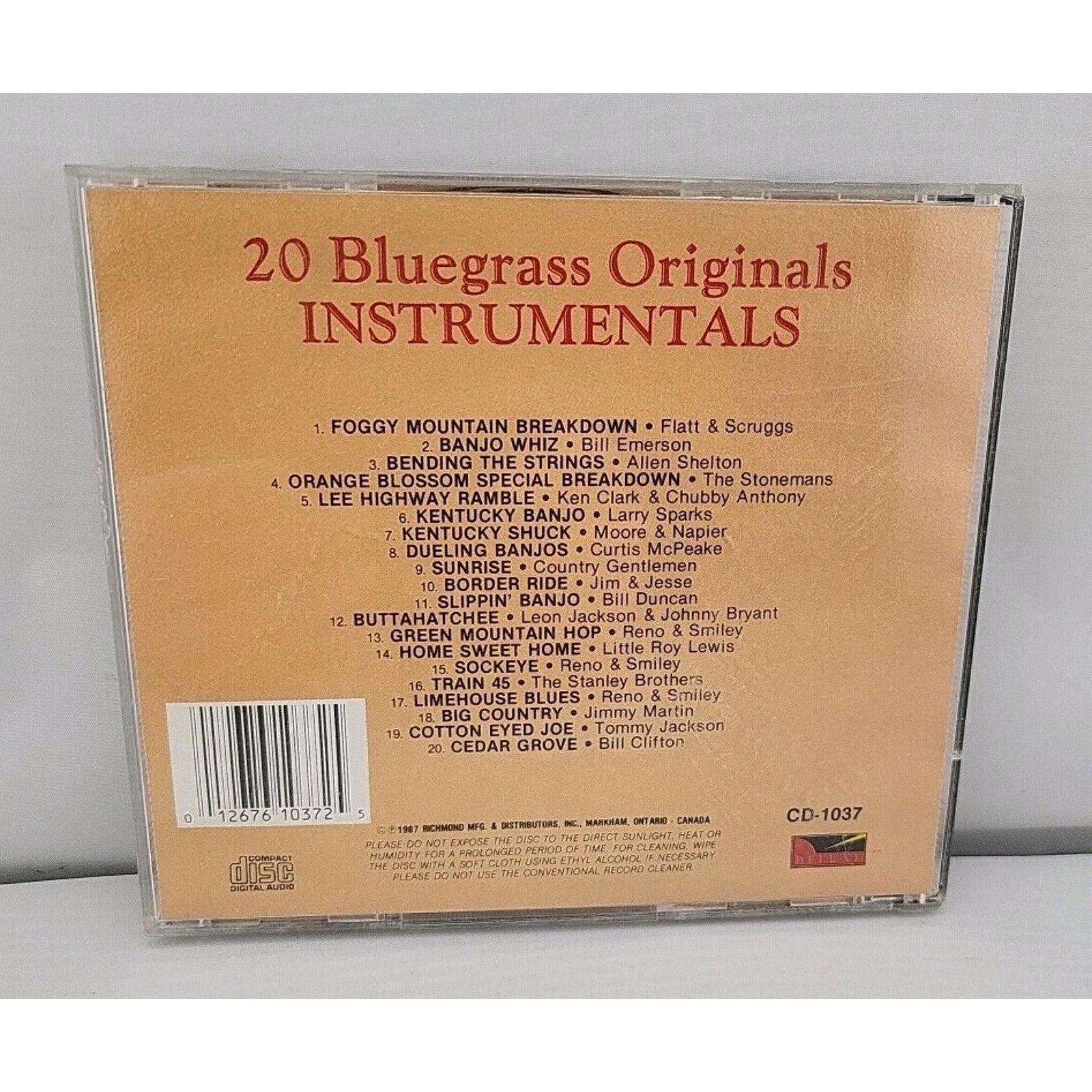 20 Bluegrass Originals - Instrumentals - CD - Flatt & Scruggs / Stonemans / more