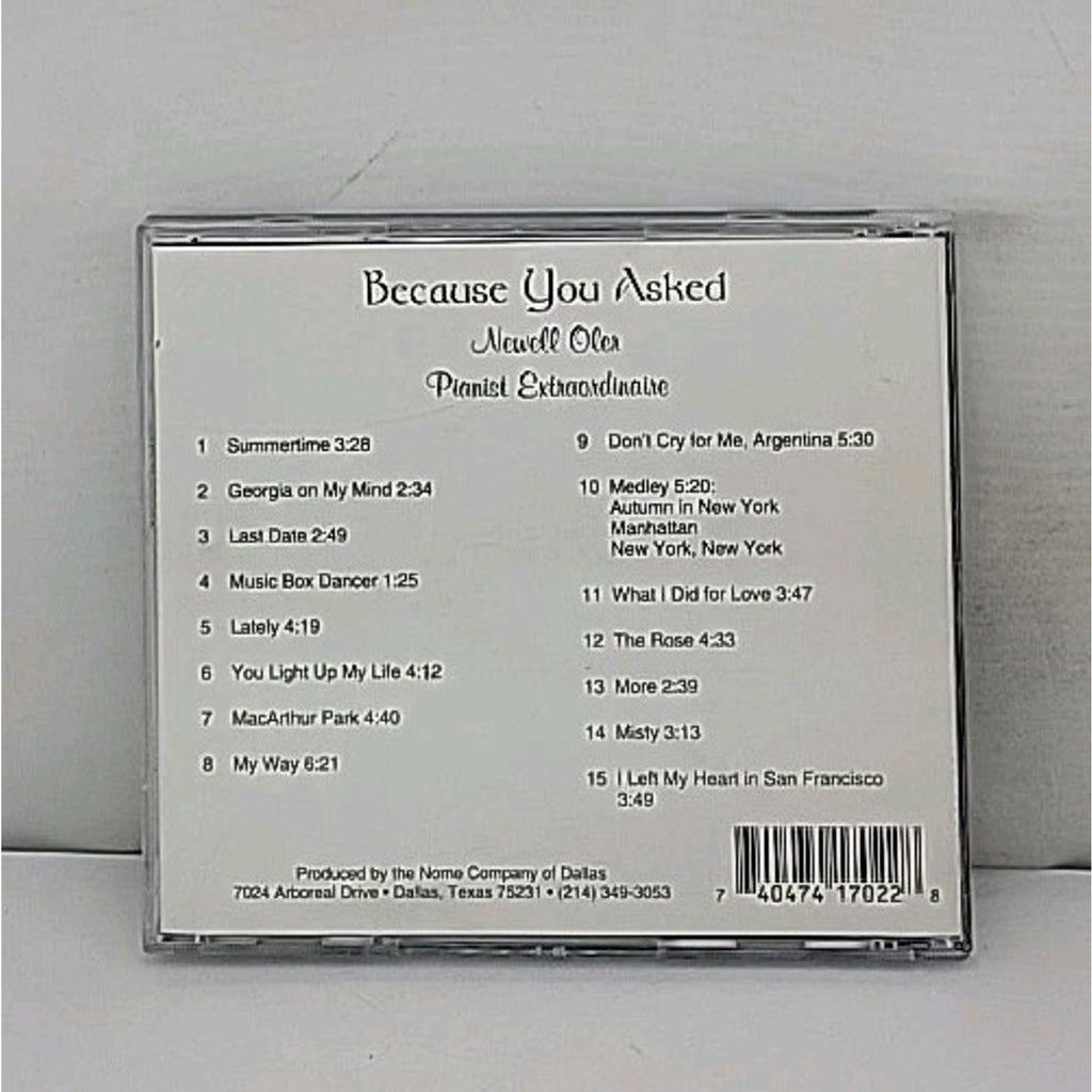 Because You Asked by Newell Oler (CD, 2005)