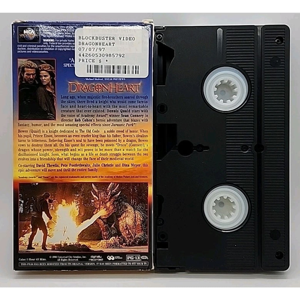 Dragonheart (VHS, 1997)