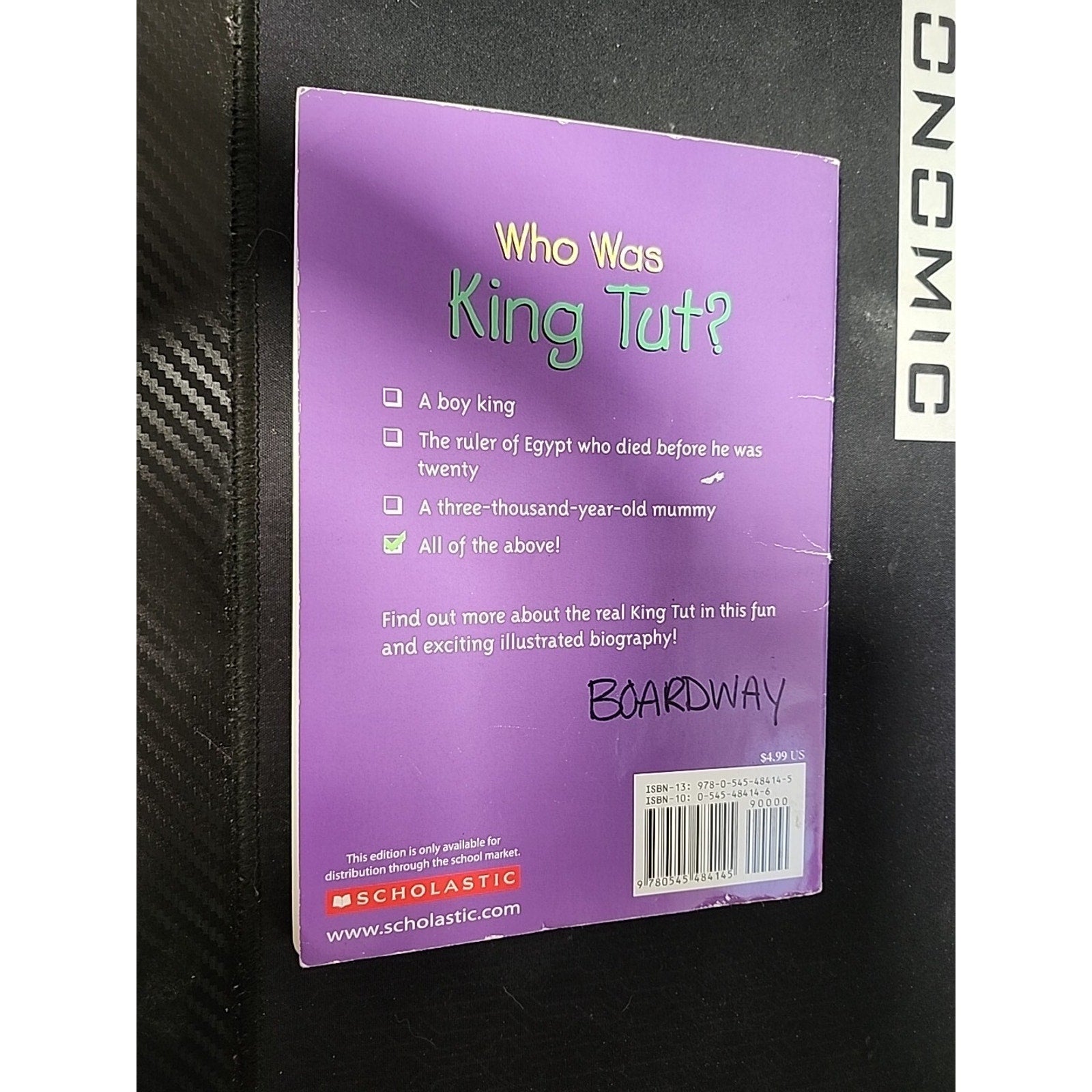 Who Was King Tut? By Edwards Ancient Egyptian History Childrens Illustrated Book
