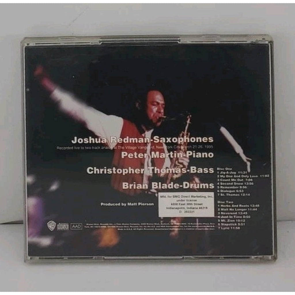 Joshua Redman Quartet Spirit Of The Moment (CD, 2 Disc, 1995, BMG)