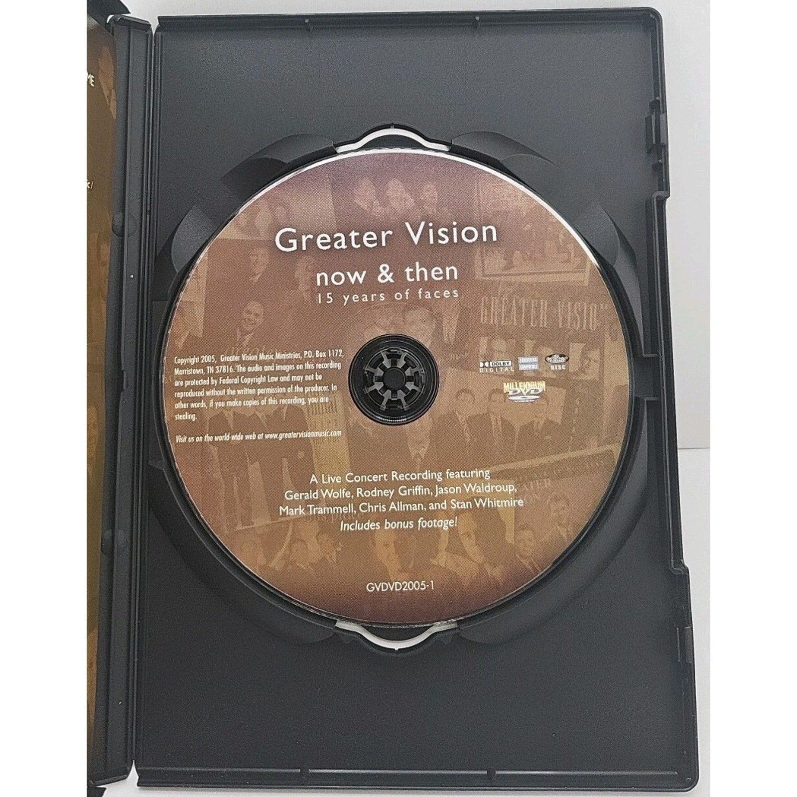 Greater Vision: Now & Then 15 Years of faces (DVD), Gospel - Live
