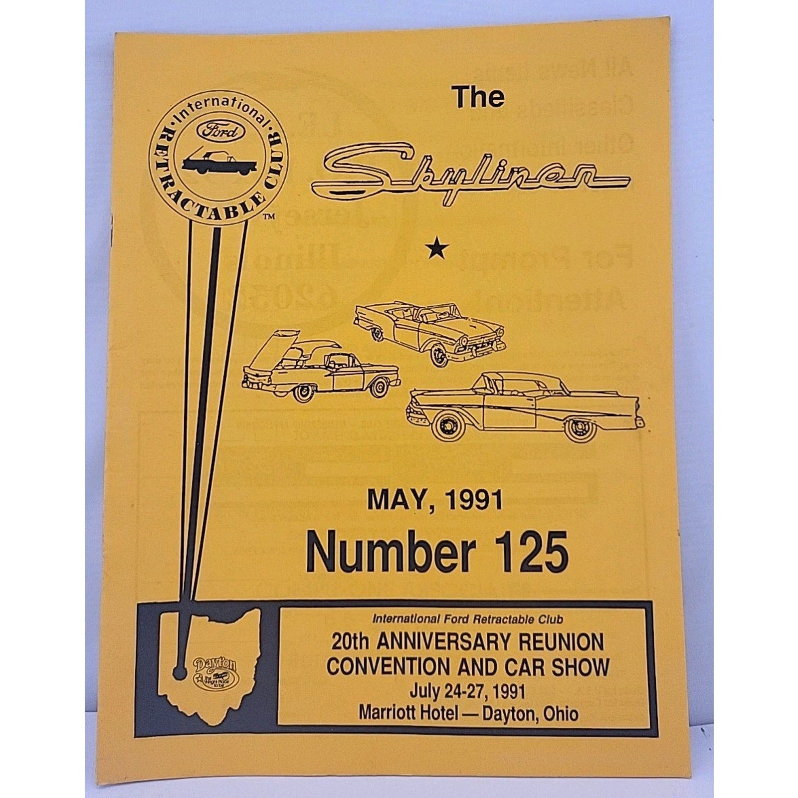 The Skyliner - International Retractable Club - May 1991 Number 125