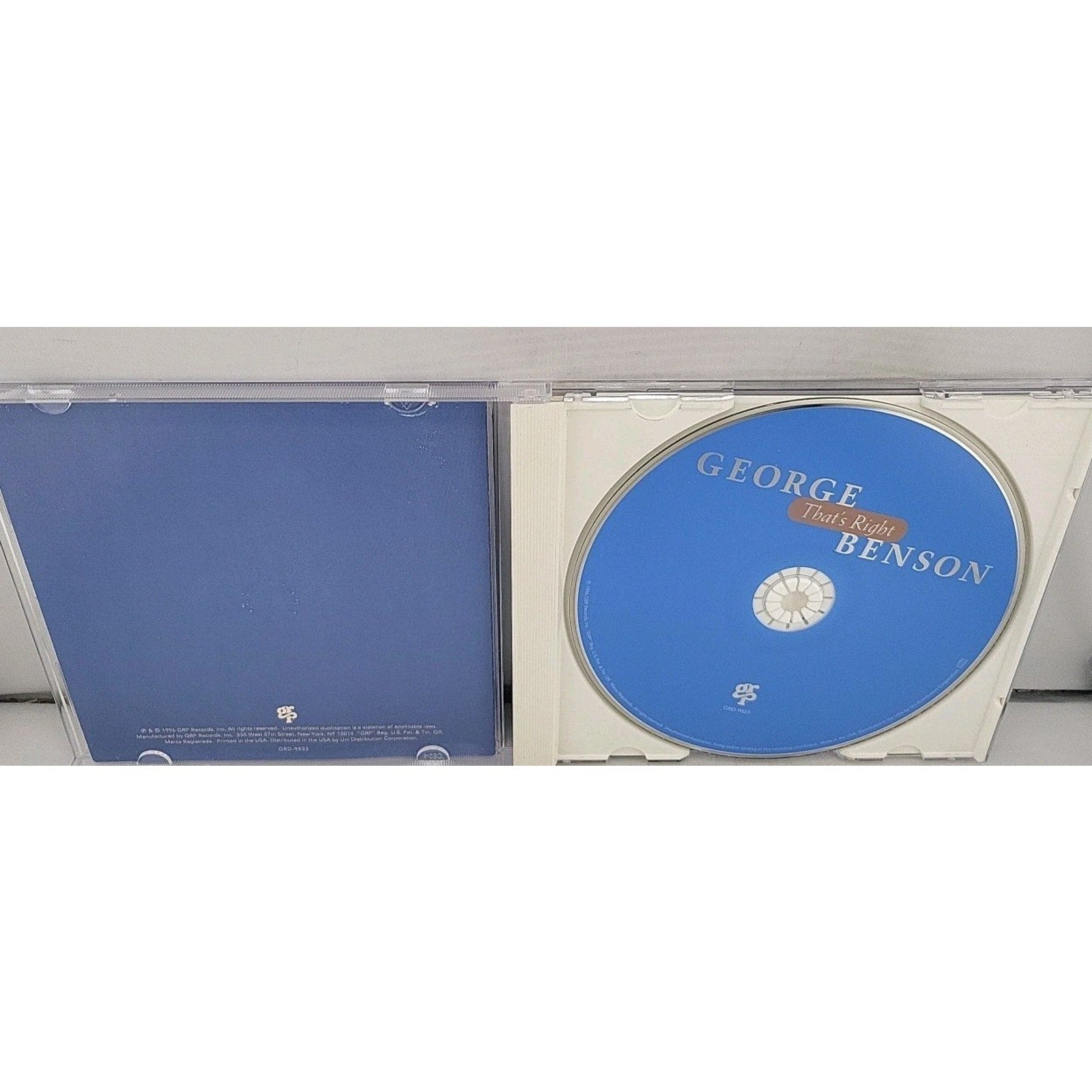 That's Right by George Benson (CD, 1996)