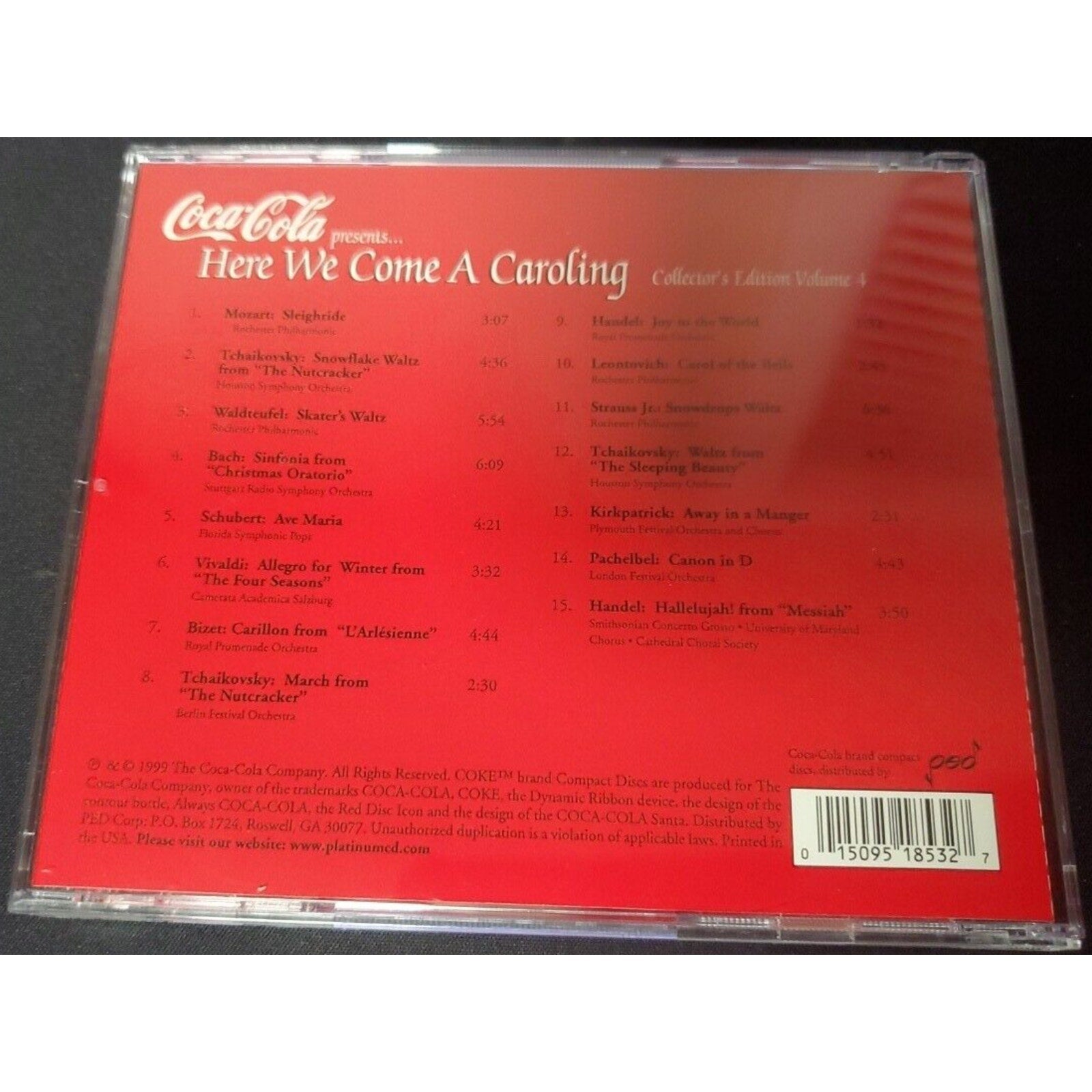 Here We Come A Caroling, World's Favorite Christmas Carols (CD, 1999)