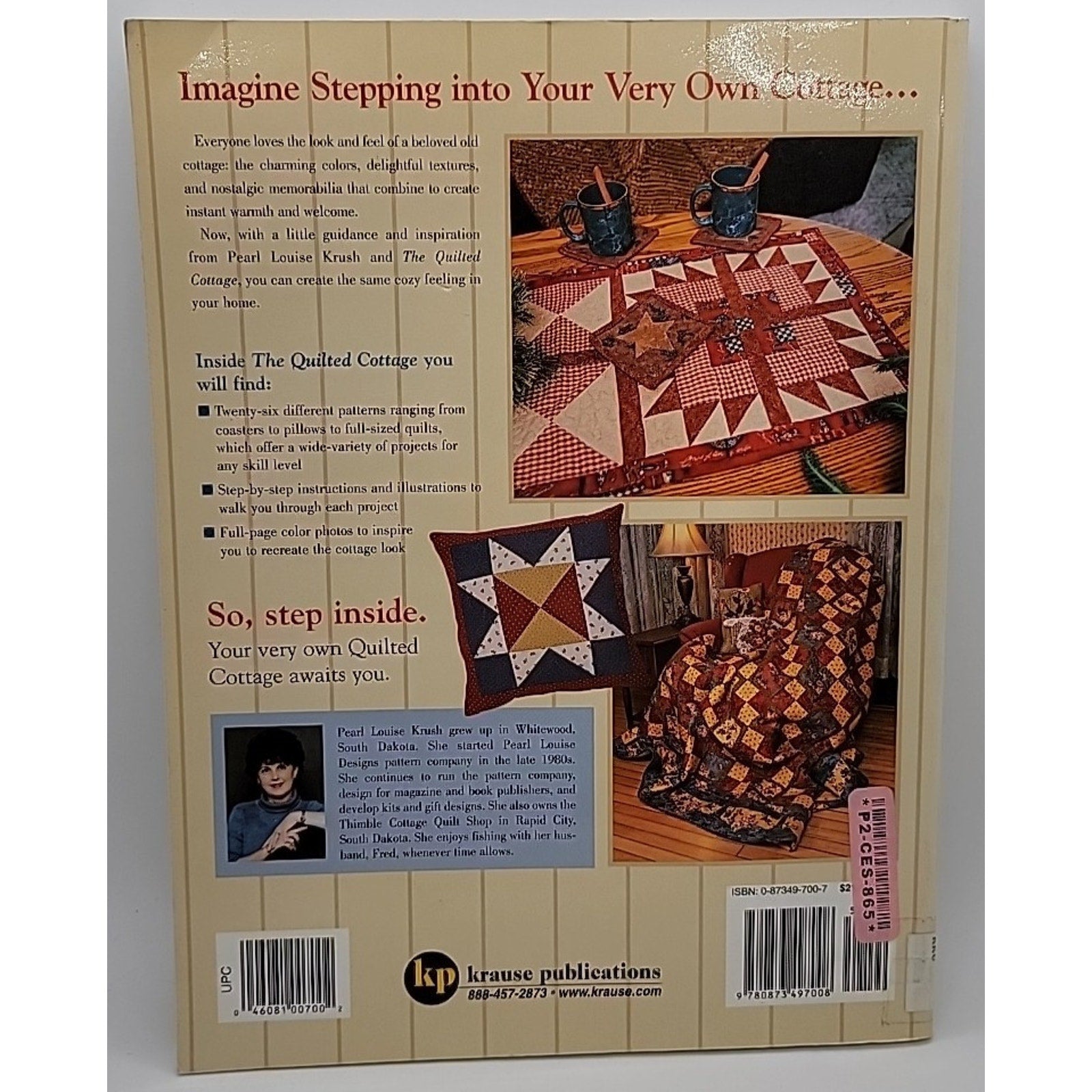Quilted Cottage : 25 Cozy Projects to Warm Your Home by Pearl Krush (2003, Trade