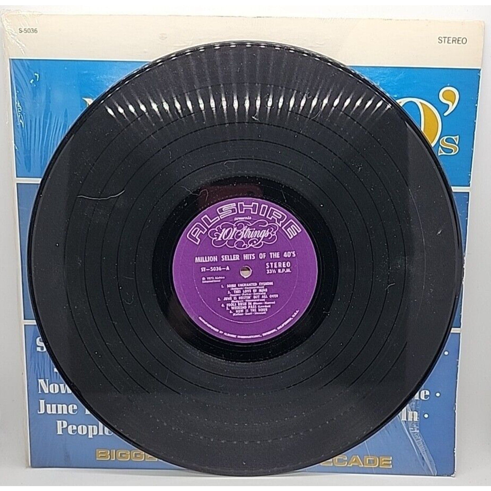 101 Strings - Million Seller Hit Songs of the 40's Vinyl Record (Record)