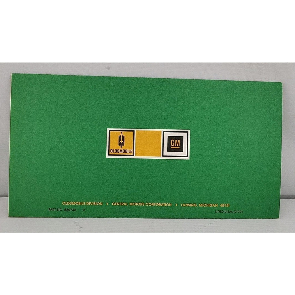 1978 Oldsmobile Consumer Information
