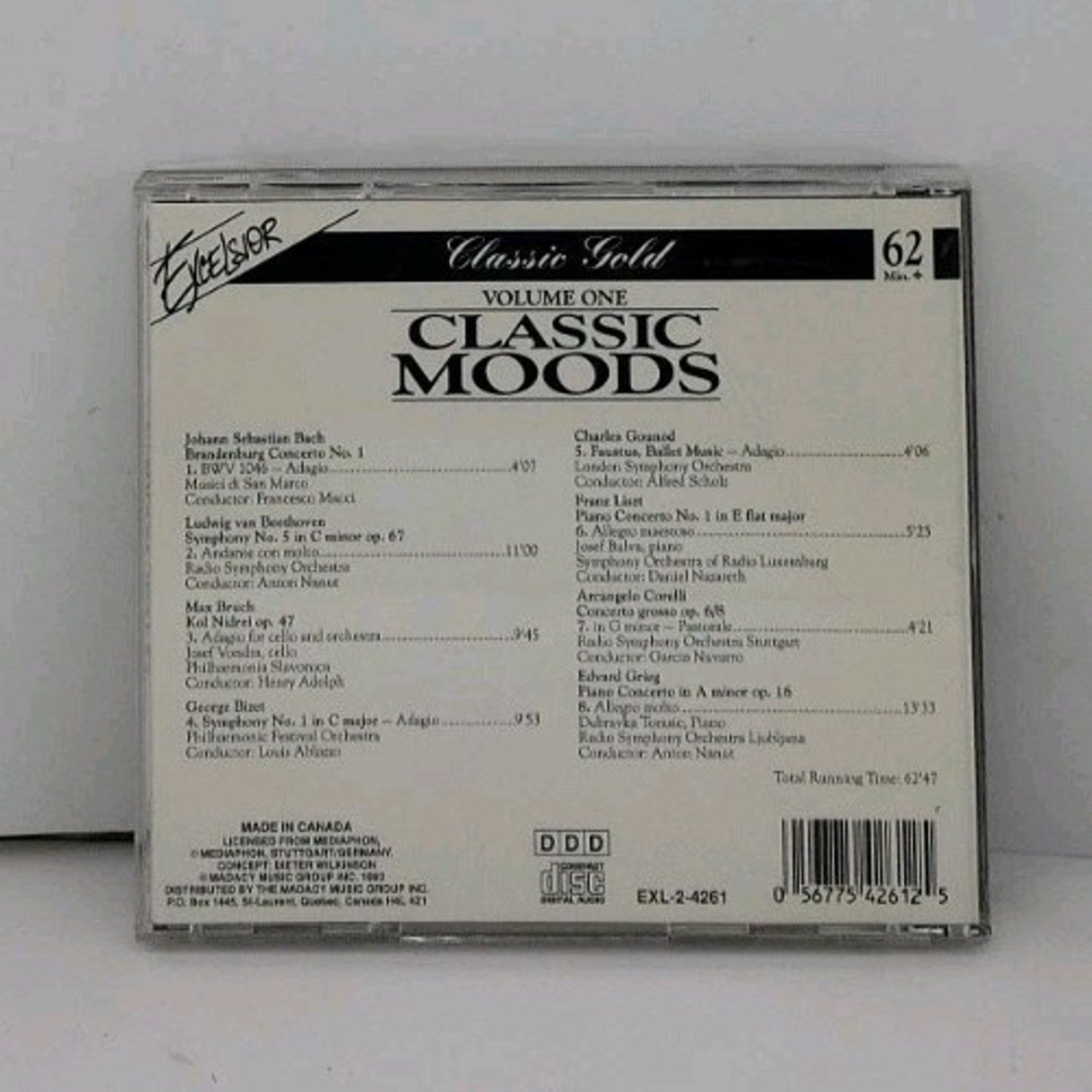 Excelsior Classic Gold Volume One Classic Moods Classical CD