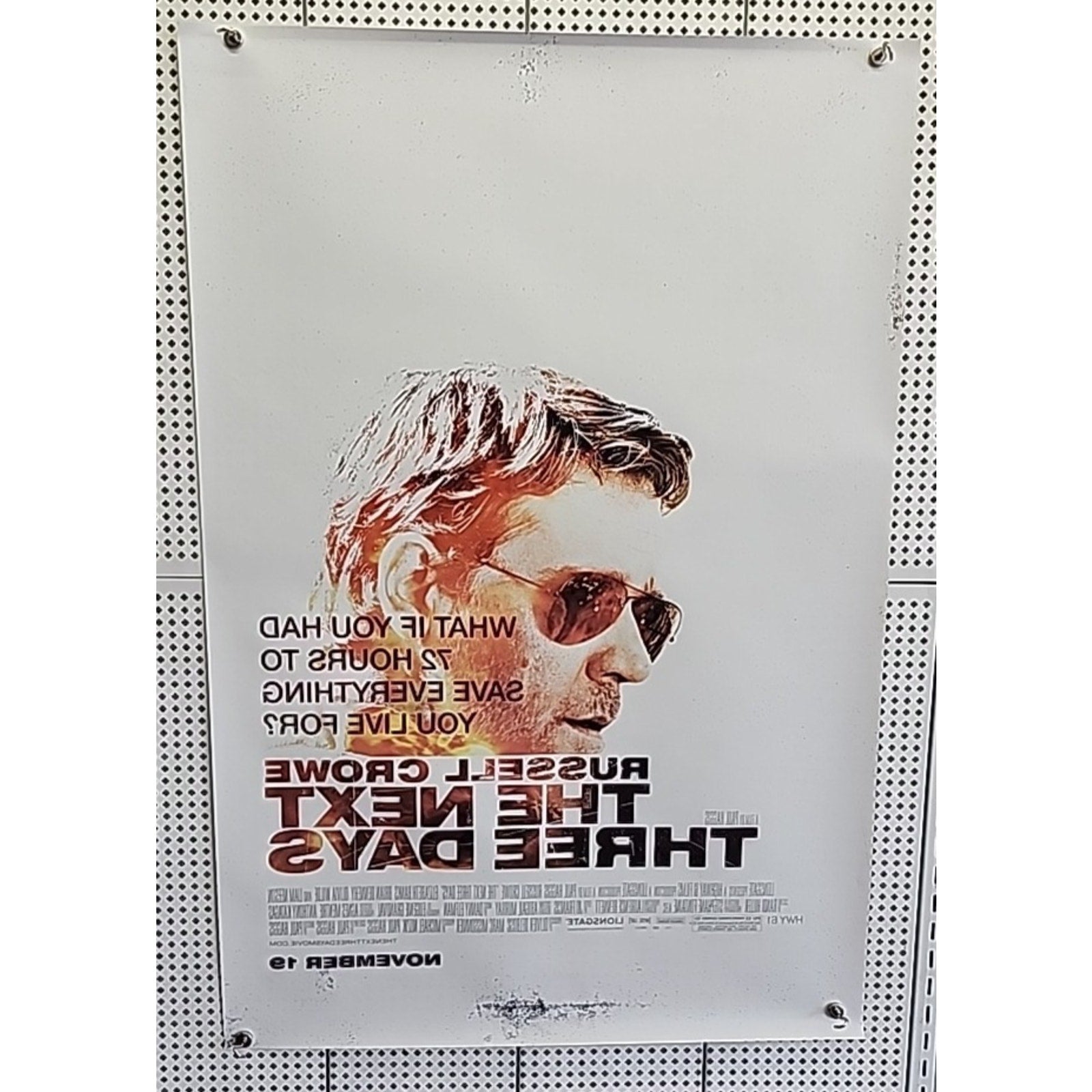 The Next Three Days Movie Poster Original Final 27x40