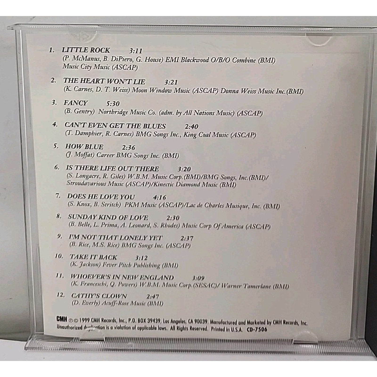A Tribute To Reba McEntire - Pure Country All Instrumental (CD, 1999, 12 Tracks)